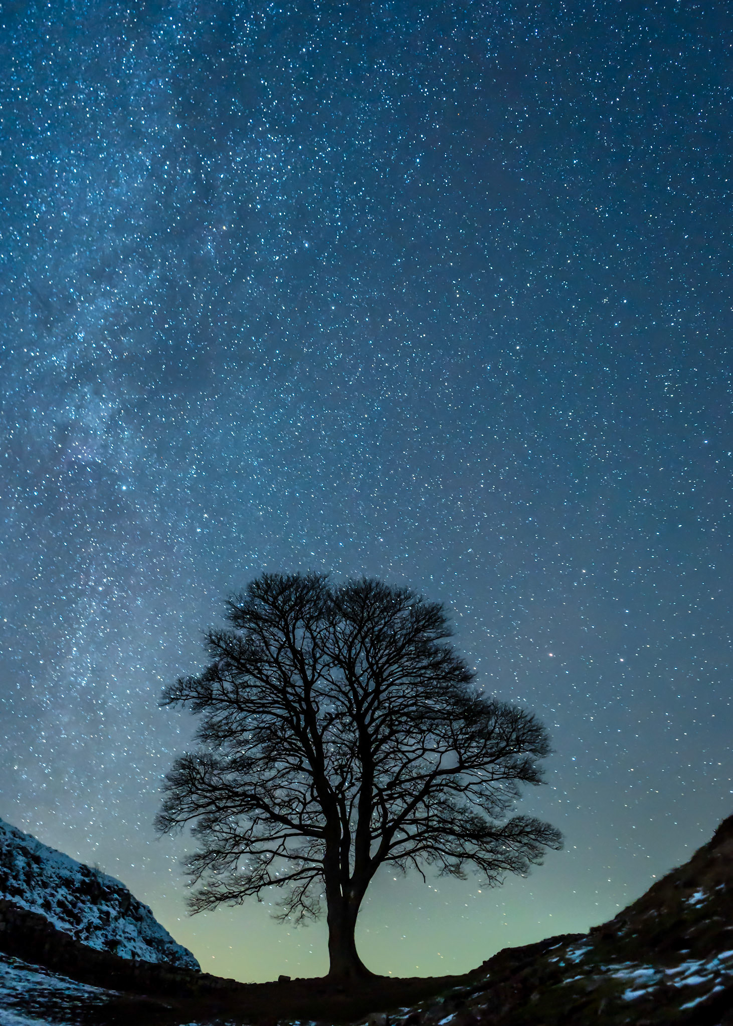 The Sycamore Gap and Milky Way
