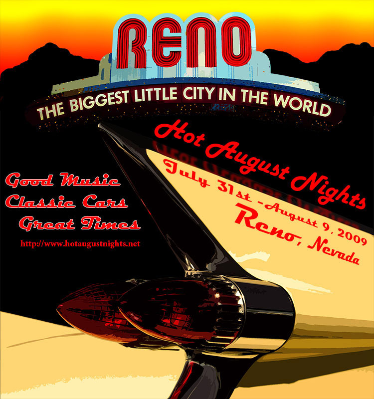 Poster design for a car show in Reno, Nevada