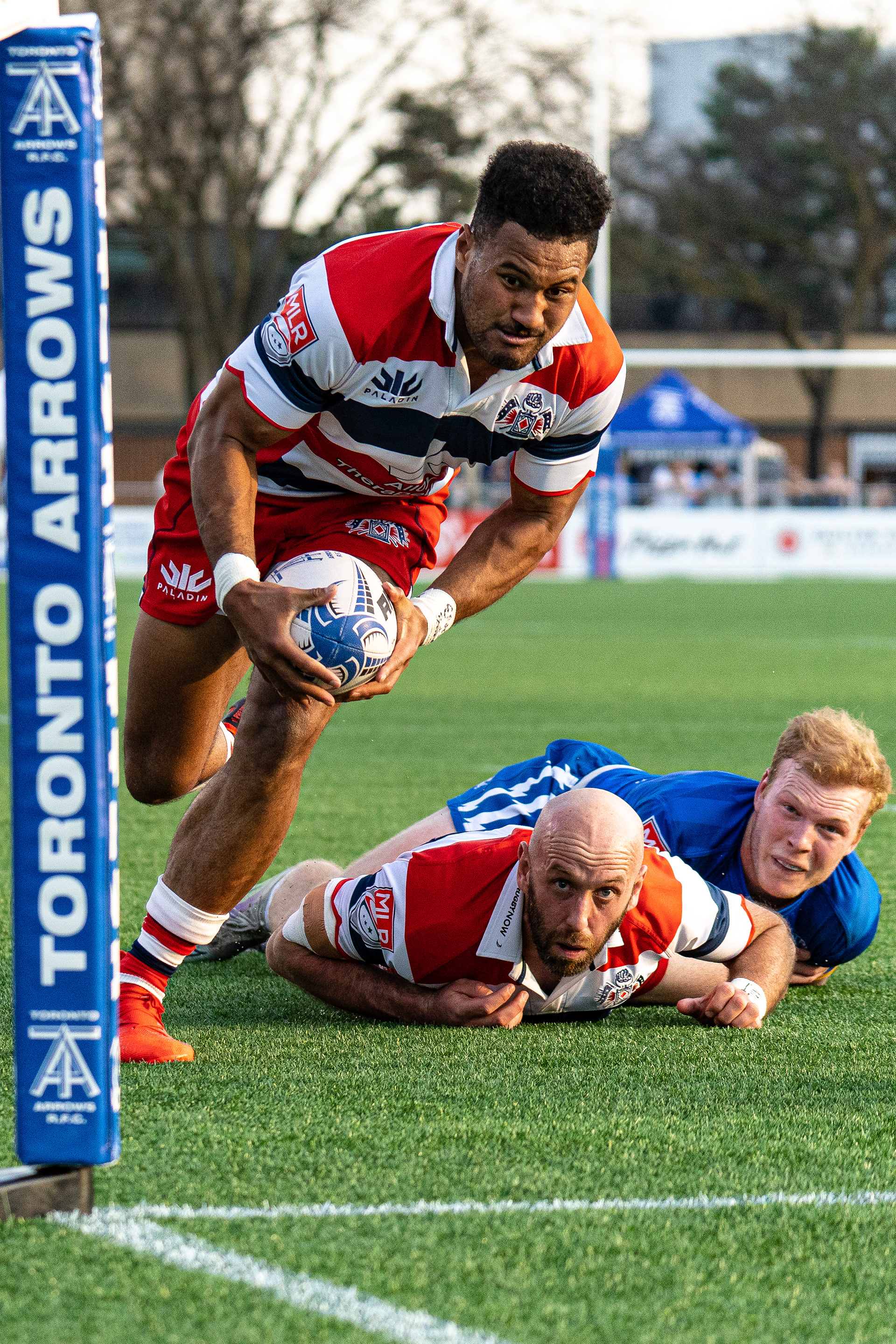 New England Rugby club scores a try vs Toronto Arrows