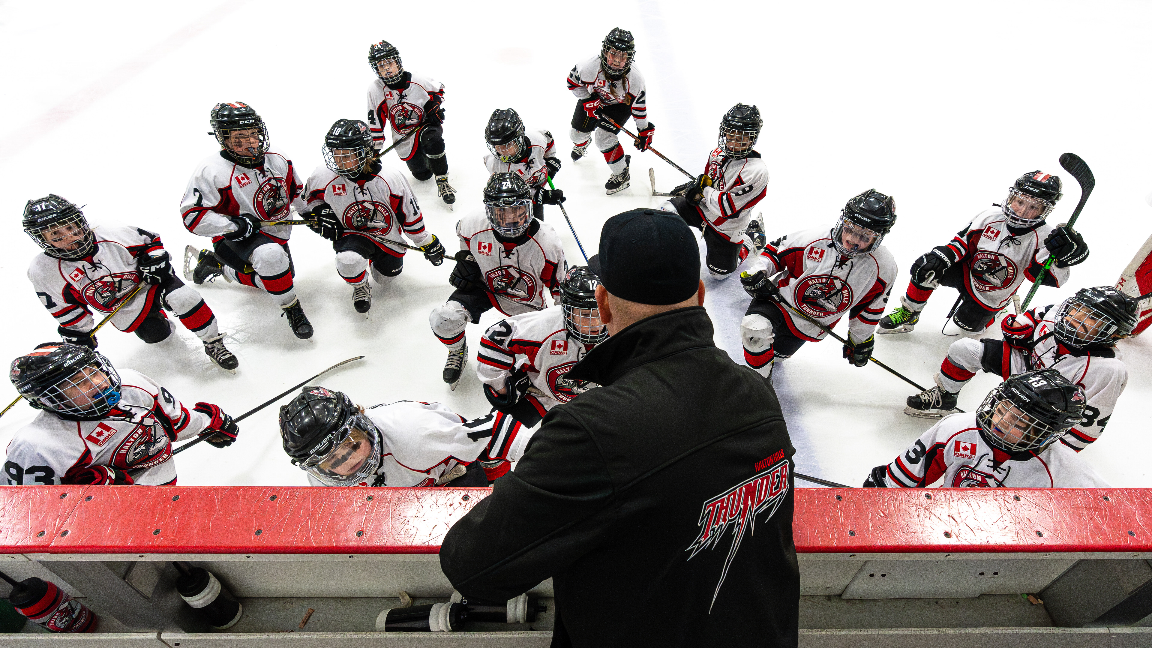 Halton hills Thunders coaching the hockey team