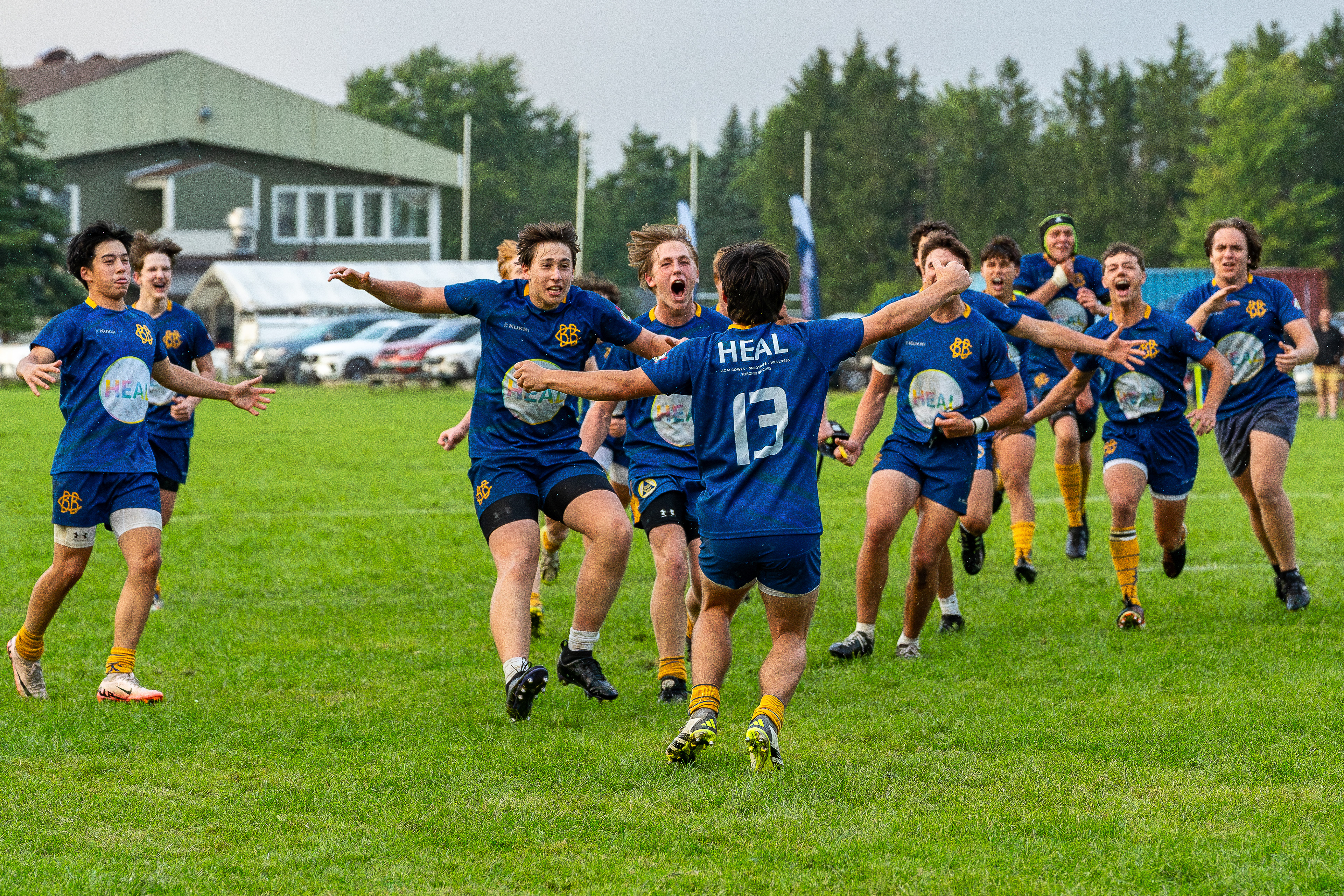 the Balmy beach Rugby club u-16 wins the 2025 rugby Ontario championship