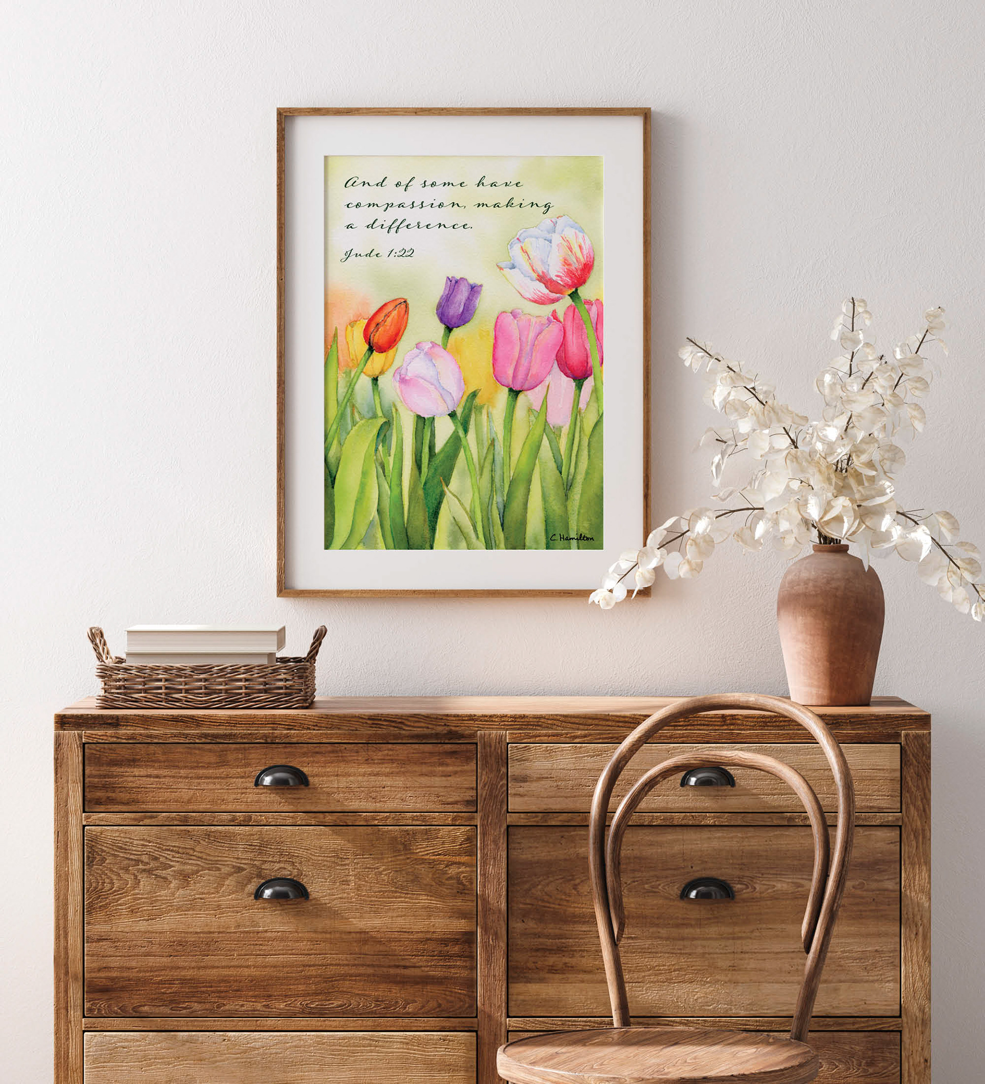Spring Tulips - Jude 1:22 (commissioned painting)