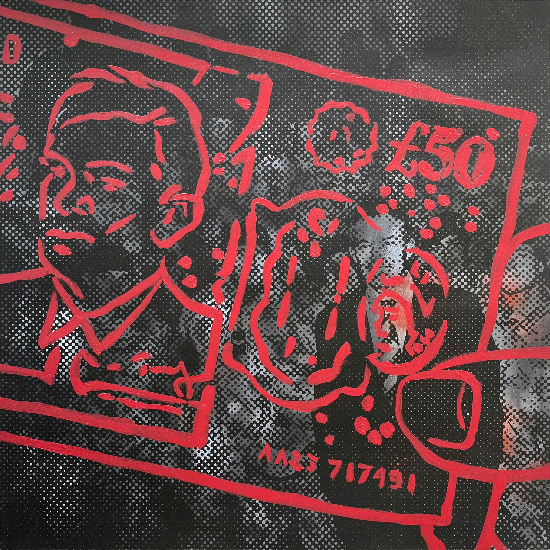 Payday | Mixed media | 30x30cm