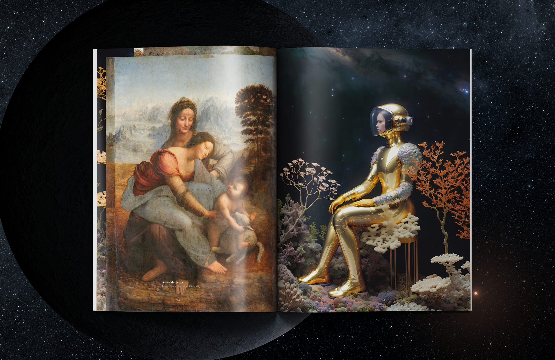 page design with illustration by vera uchytil