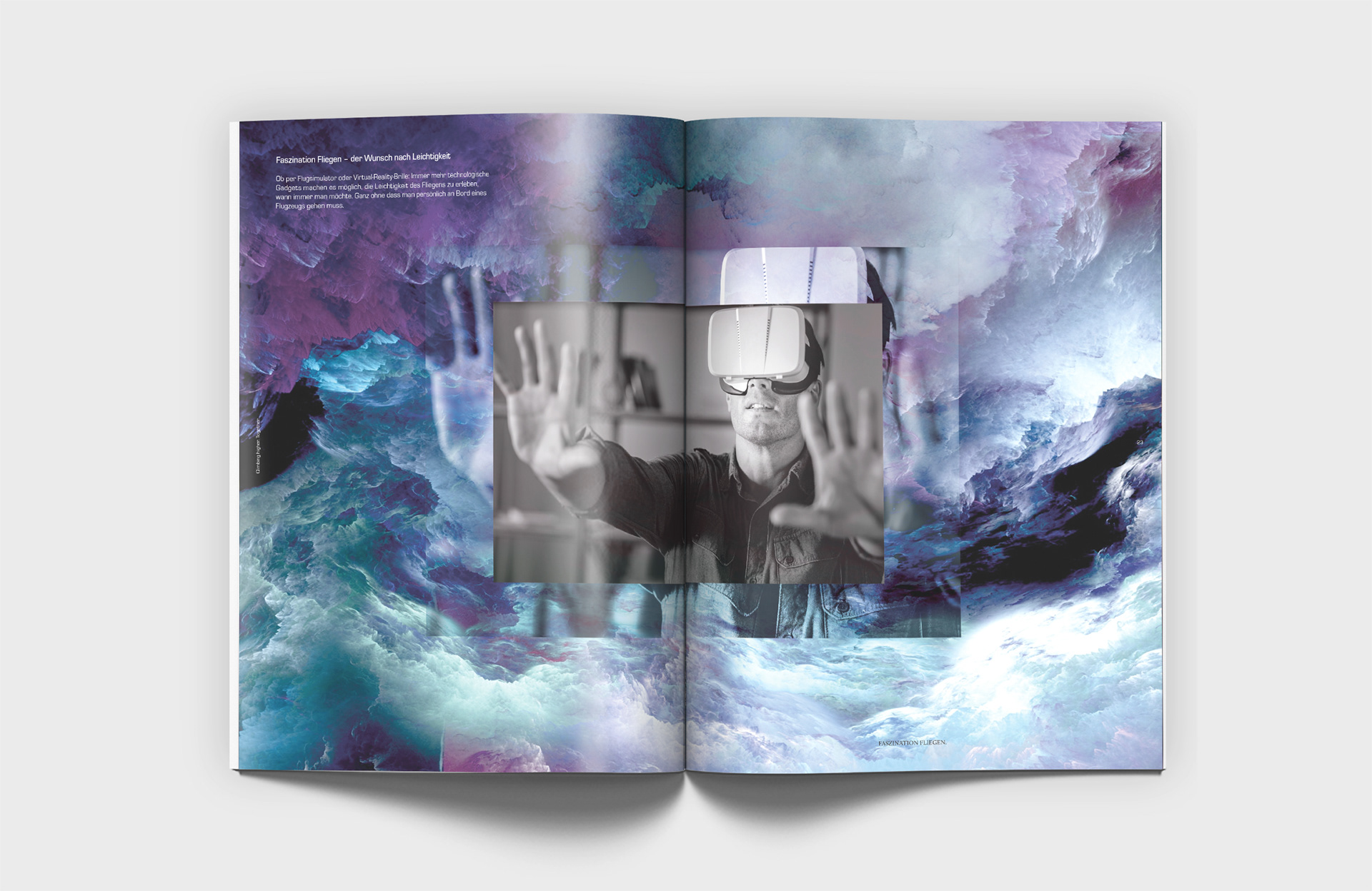 Vera Uchytil Creative Art Direction Grafiker Markenkommunikation Diehl Aviation virtuelle Welt VR Brille