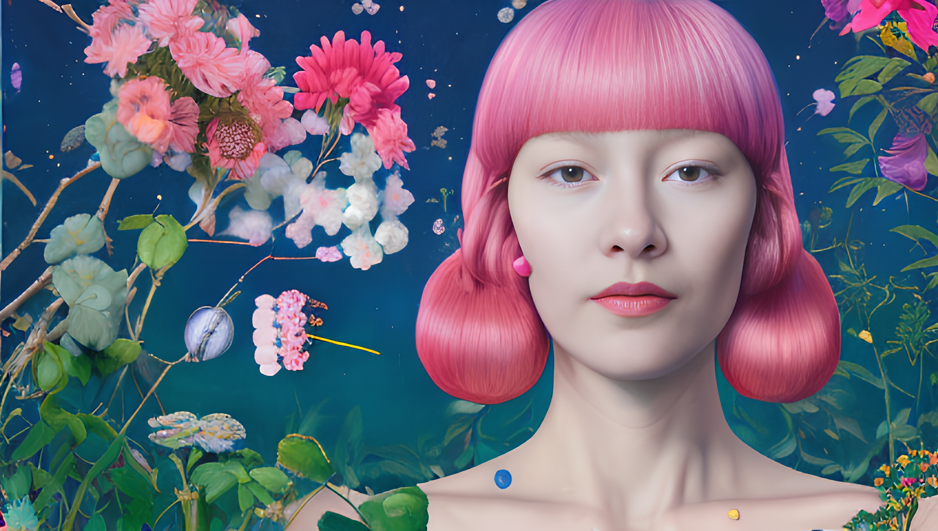 @ Vera Uchytil, Stuttgart, Puppy Play, 3D Art, Stable Diffusion, Paradise Garden