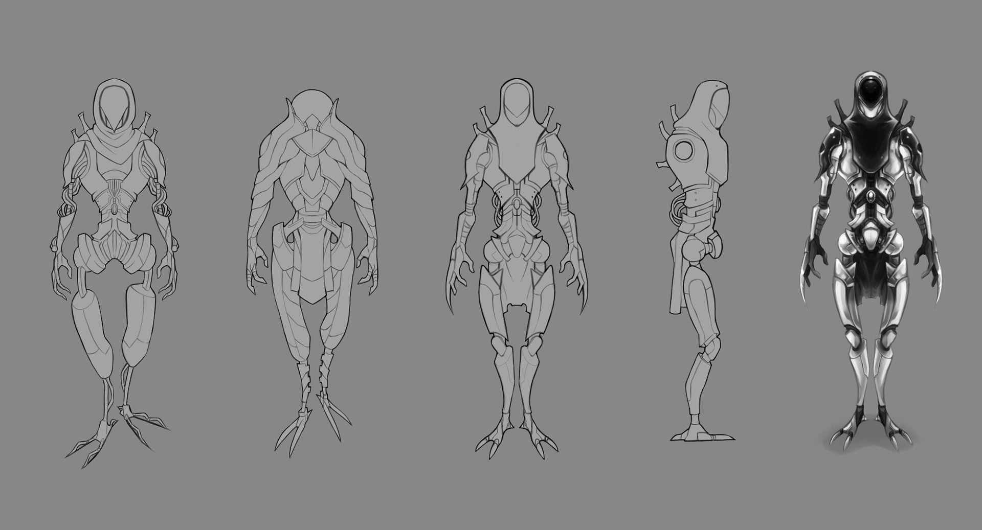 Space Mercenary Character Design, 2021.
