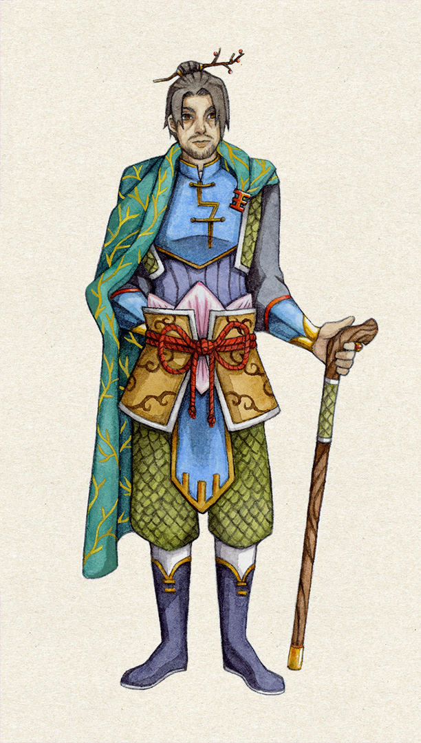The King, Dec 2020. Media: ink, gouache, watercolor