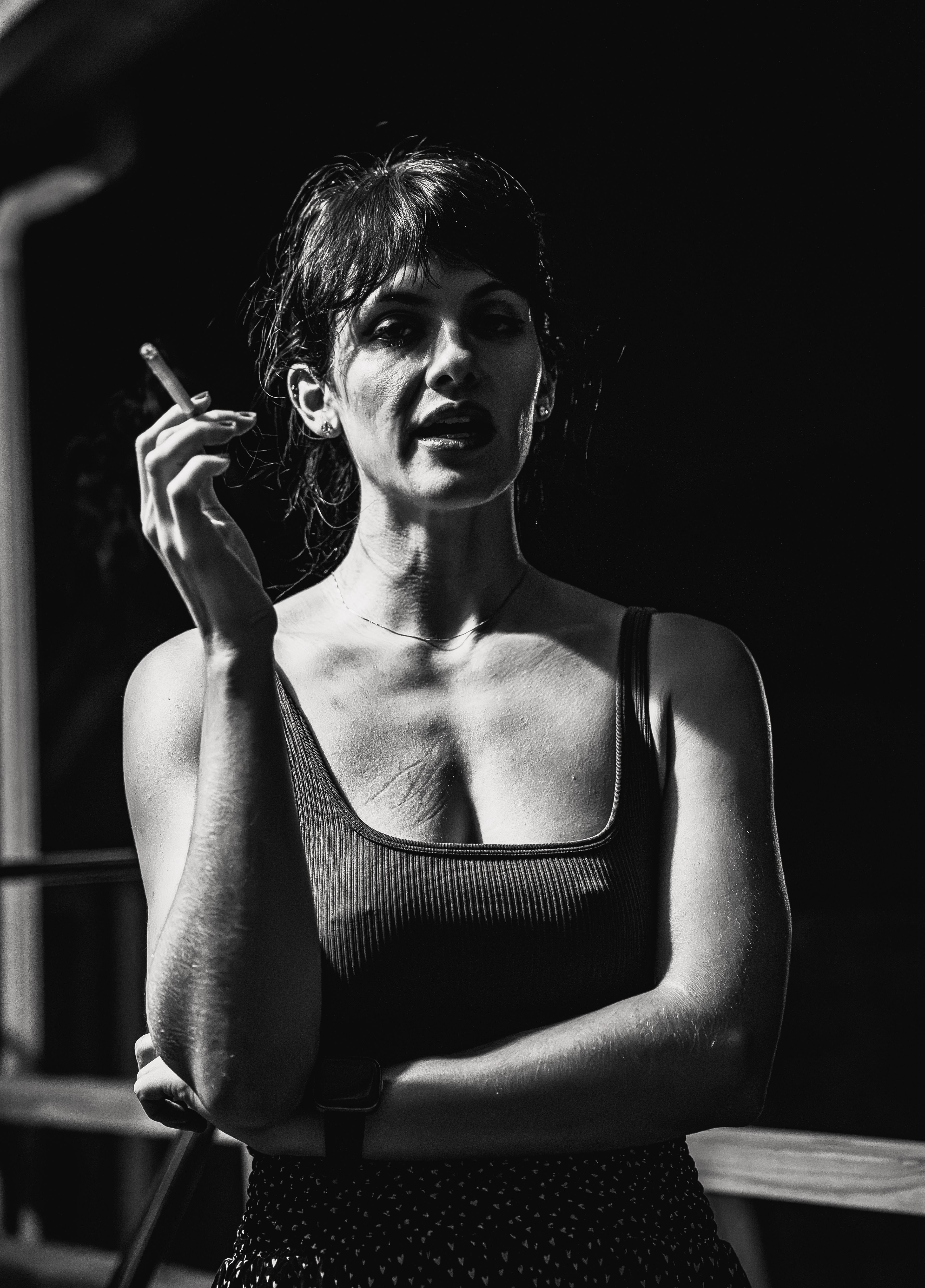 Leah Scully Smoking