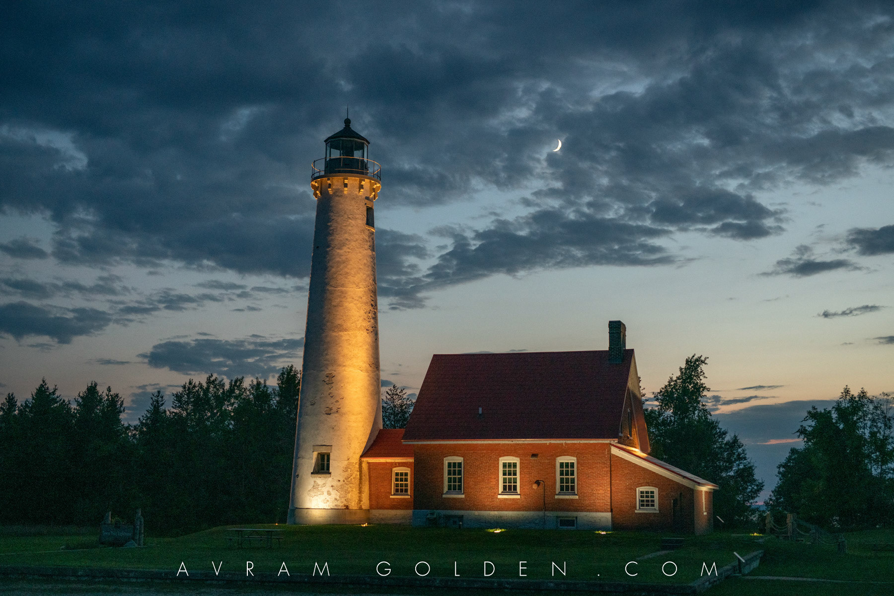 Tawas Light at Night