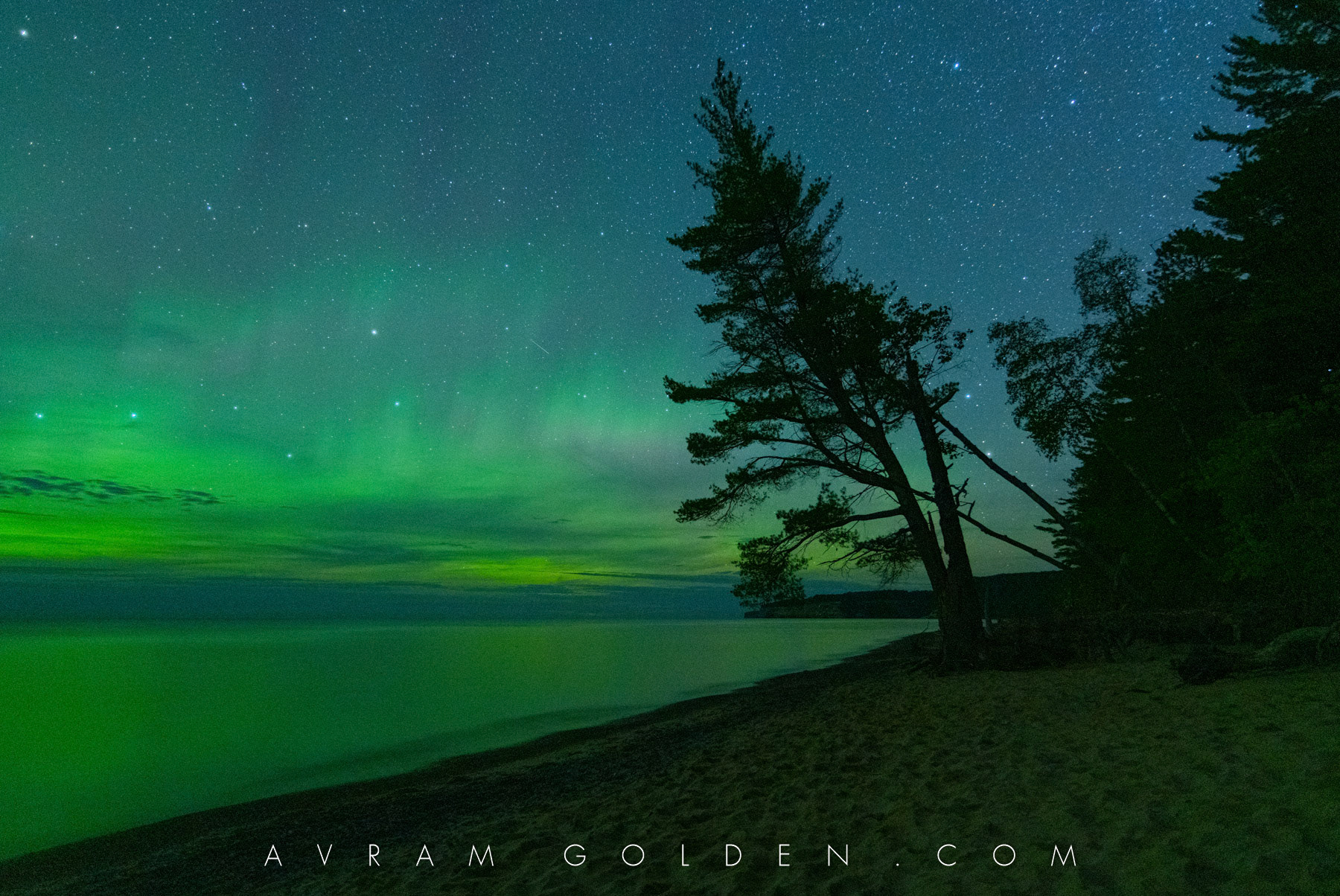 Northern Lights at Miners Beach
