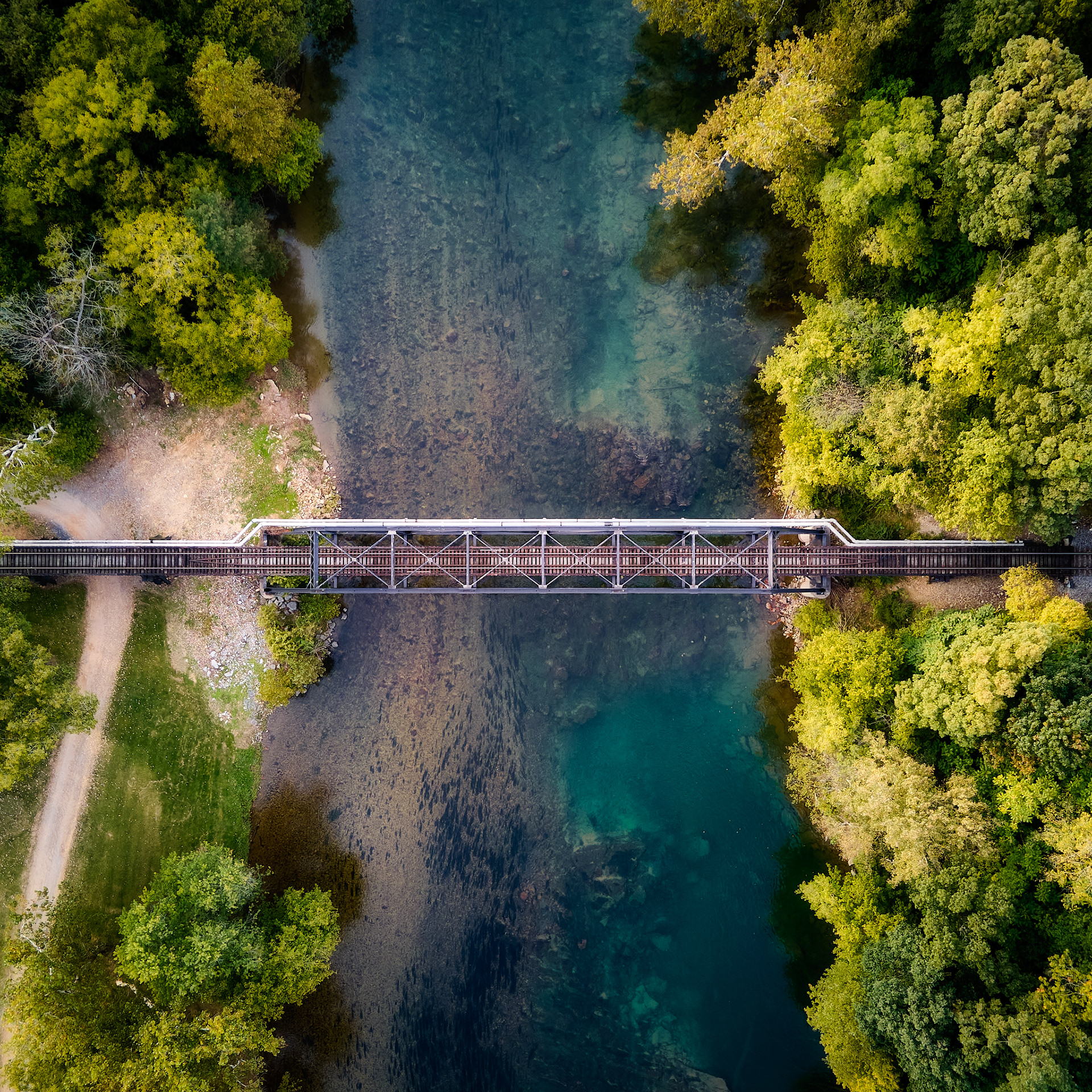 The Shenandoah River from above.