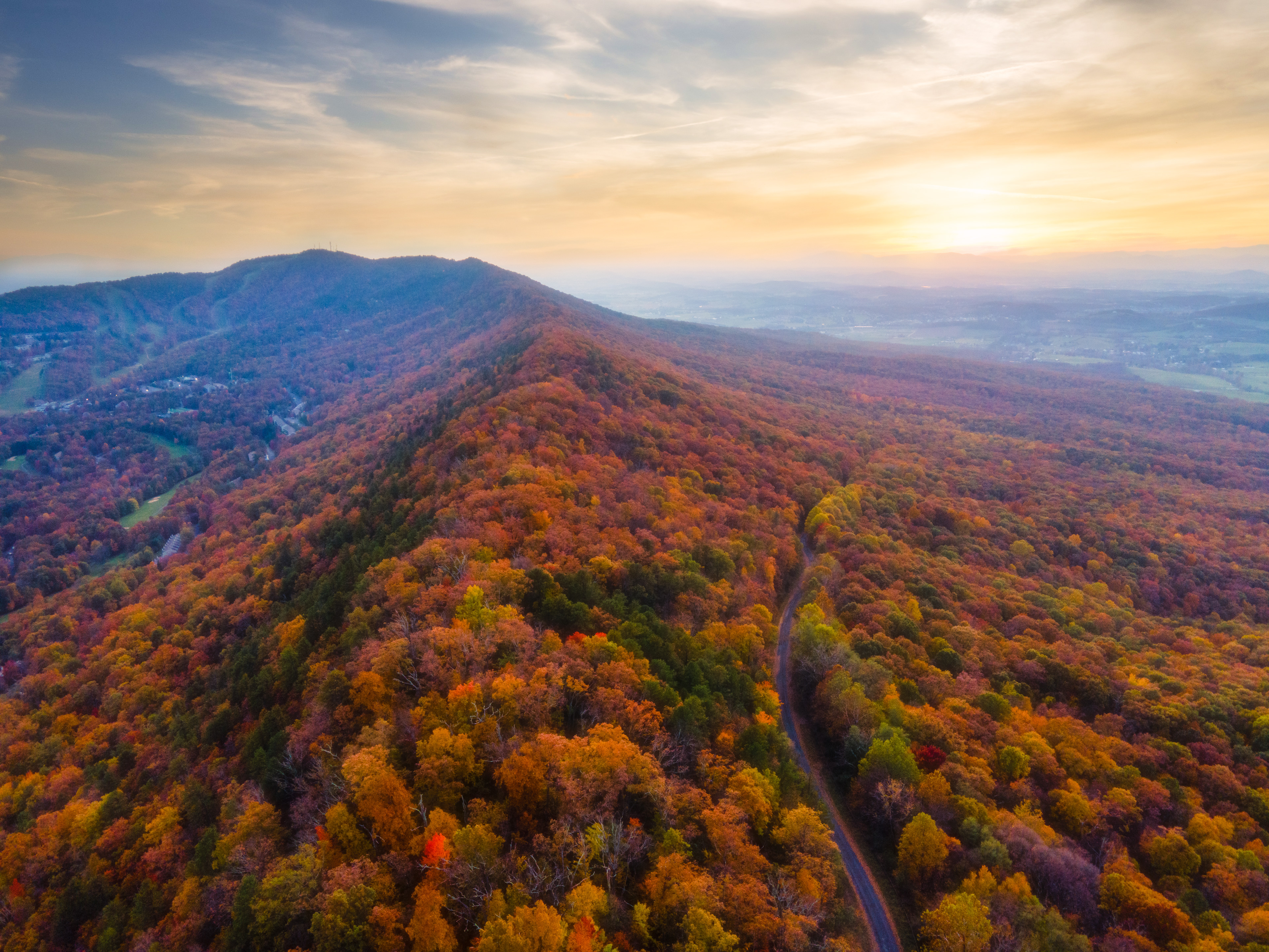 A wonderful drive up Massanutten mountain.