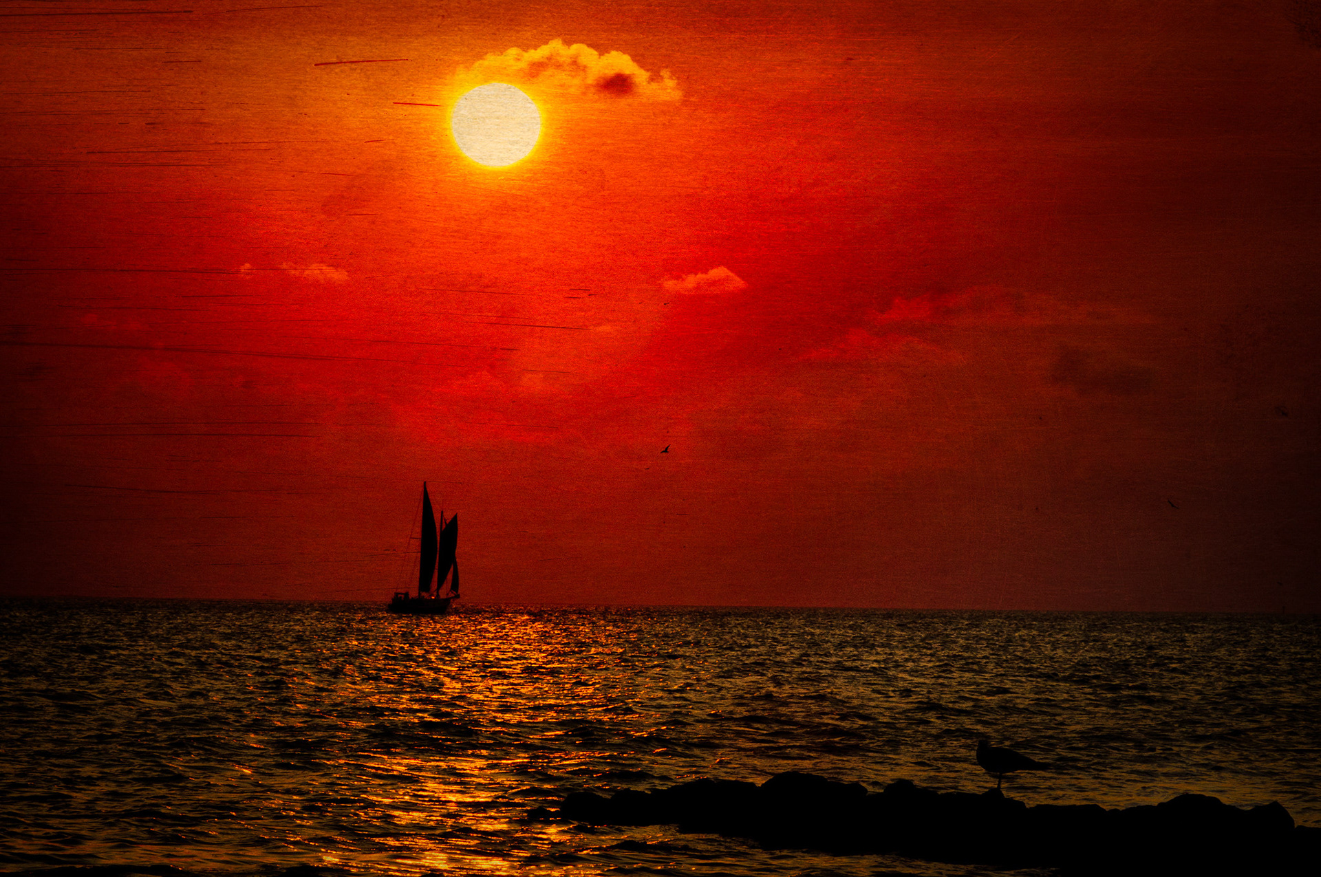 Sunset at Ocracoke Island.