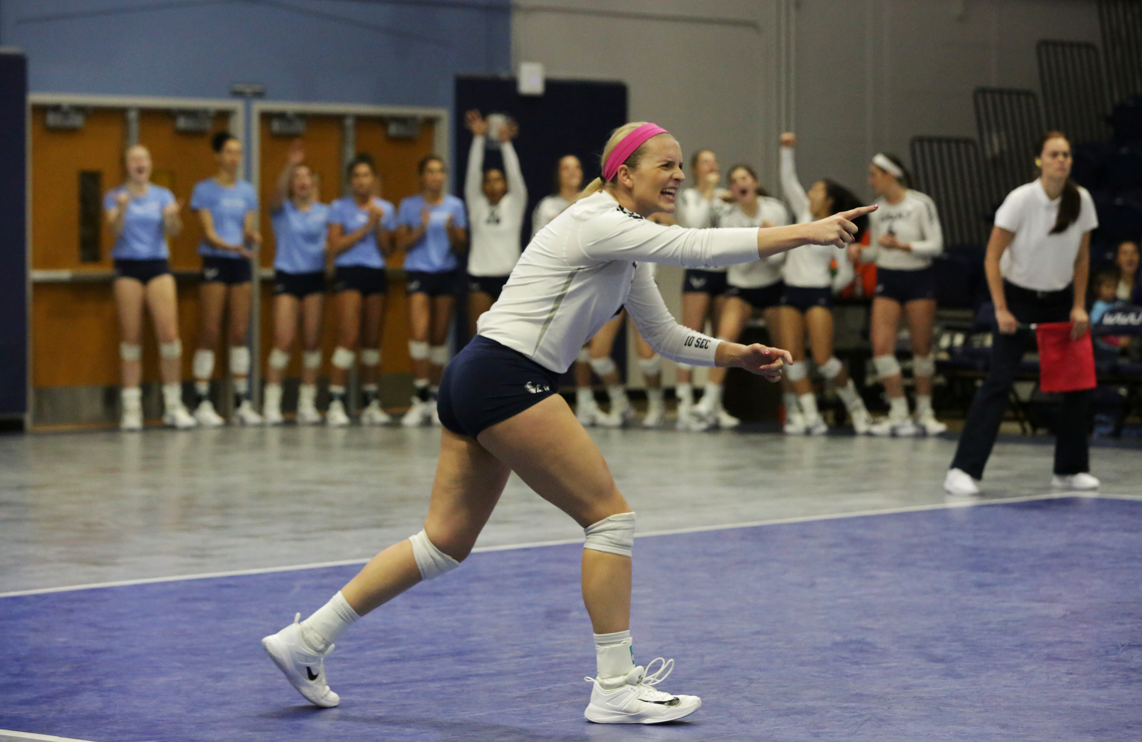 Senior Arielle Turner celebrates during WWU's 3-1 win against University of Alaska-Anchorage on Nov. 2, 2017.
