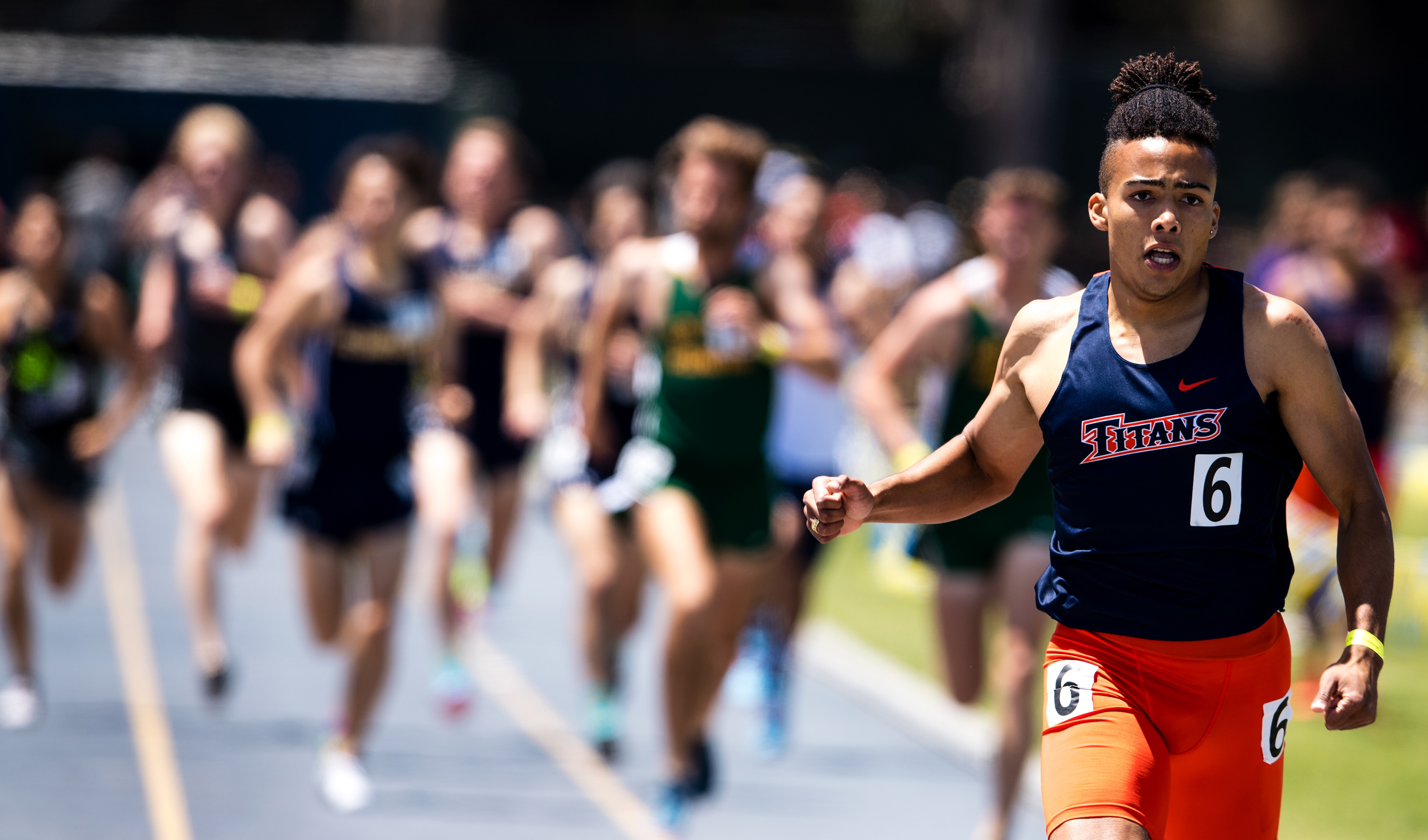 Marcel Espinoza finishes the 800 meter with a personal record at the Steve Scott Invitational on Apr. 28, 2018.