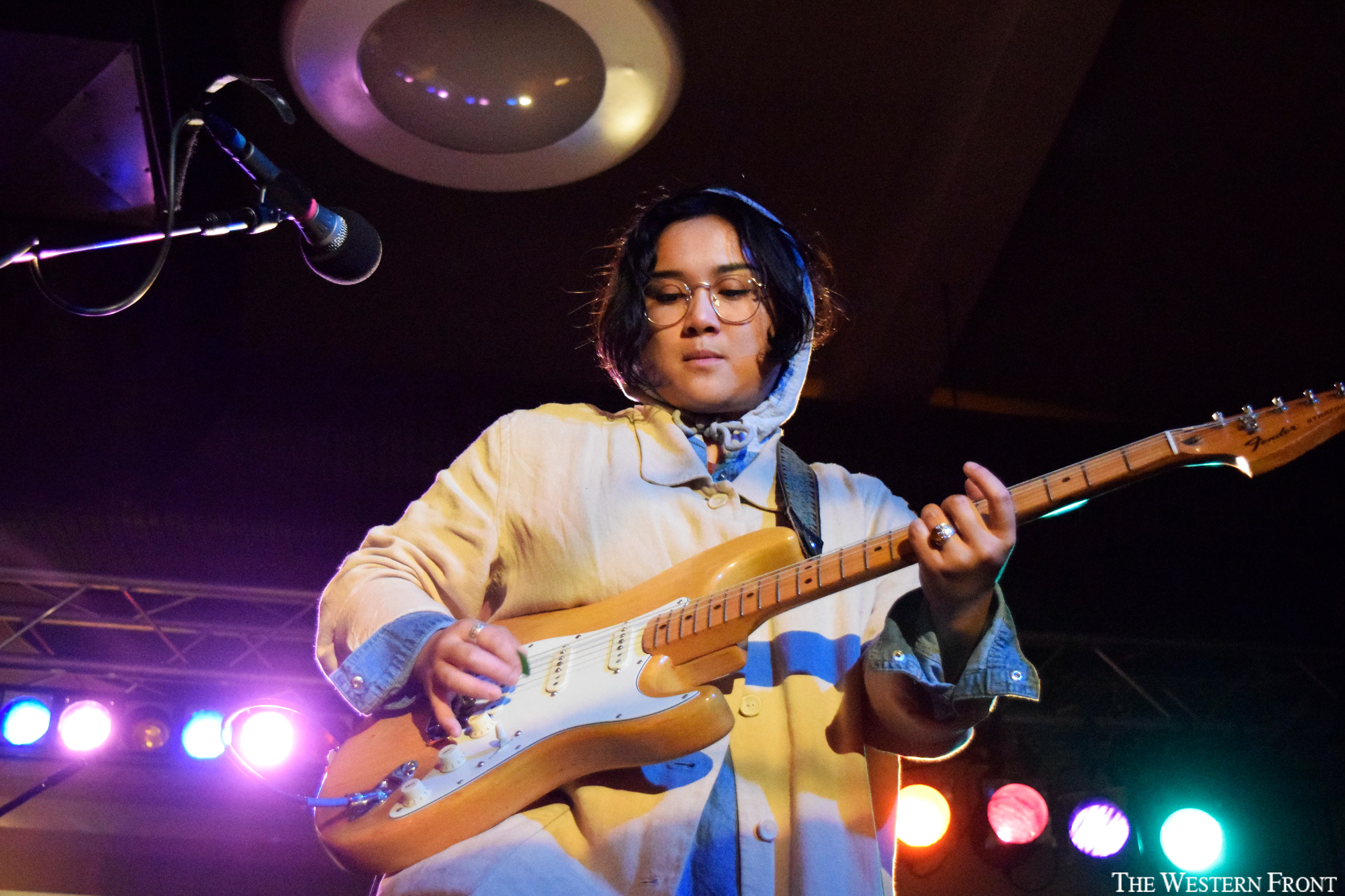 Melina Duterte performs for Jay Som at WWU's Viking Union on Nov. 17, 2017.