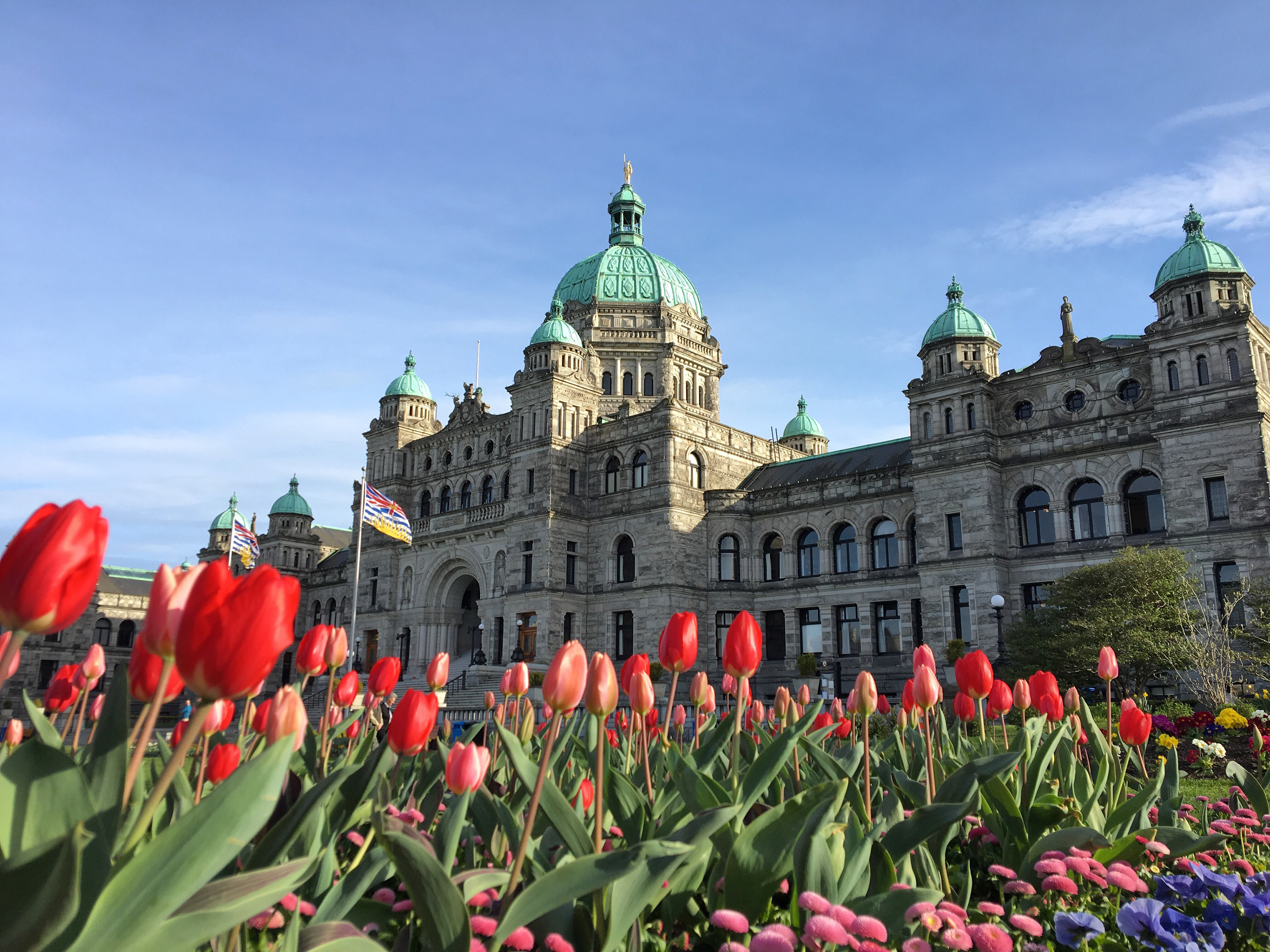 The Parliamant of British Columbia in Victoria, BC. 