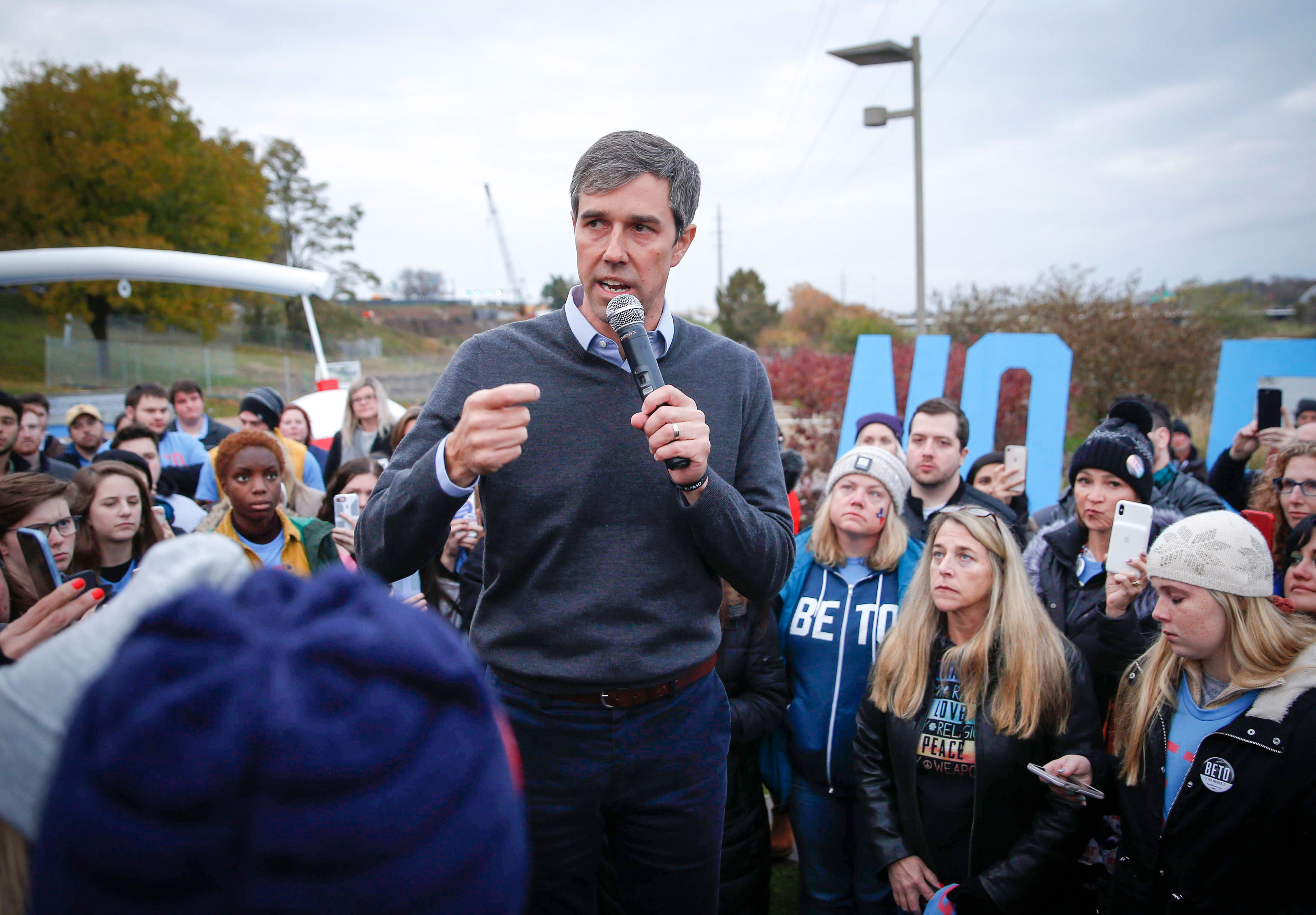 Former Democratic presidential candidate hopeful Beto O'Rourke announces that he is dropping out of the race on Friday, Nov. 1, 2019, before a swarm of heartbroken supporters in Des Moines.
