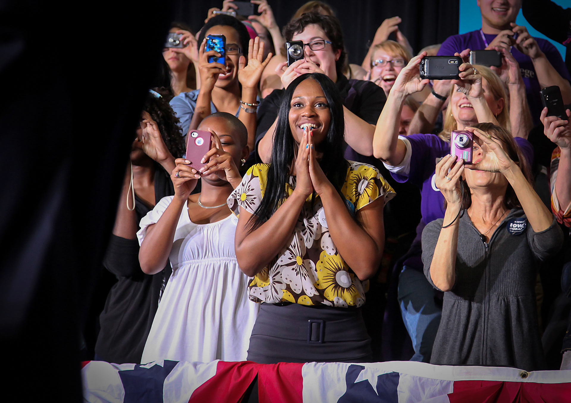 President Barack Obama spoke to a crowd of more than 2,000 on Wednesday, Oct. 17, 2012, at Cornell College in Mt. Vernon, Iowa.