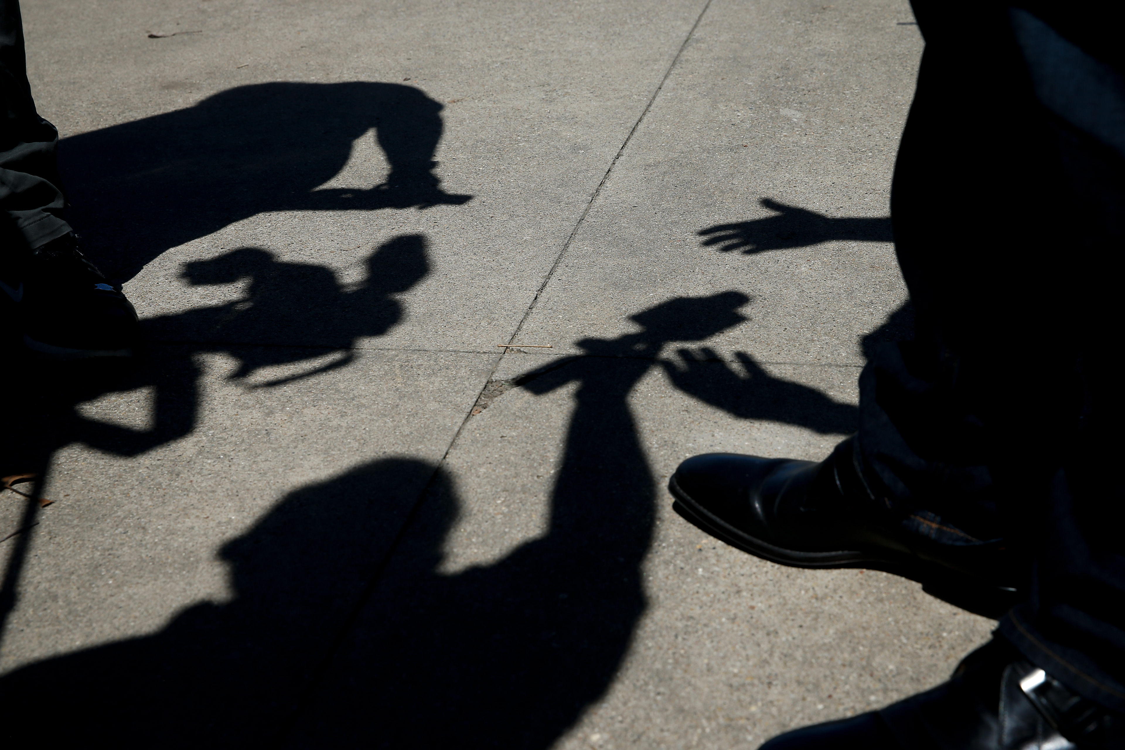 Democratic presidential candidate hopeful Tim Ryan speaks with media on April 19, 2019, in West Des Moines, Iowa.