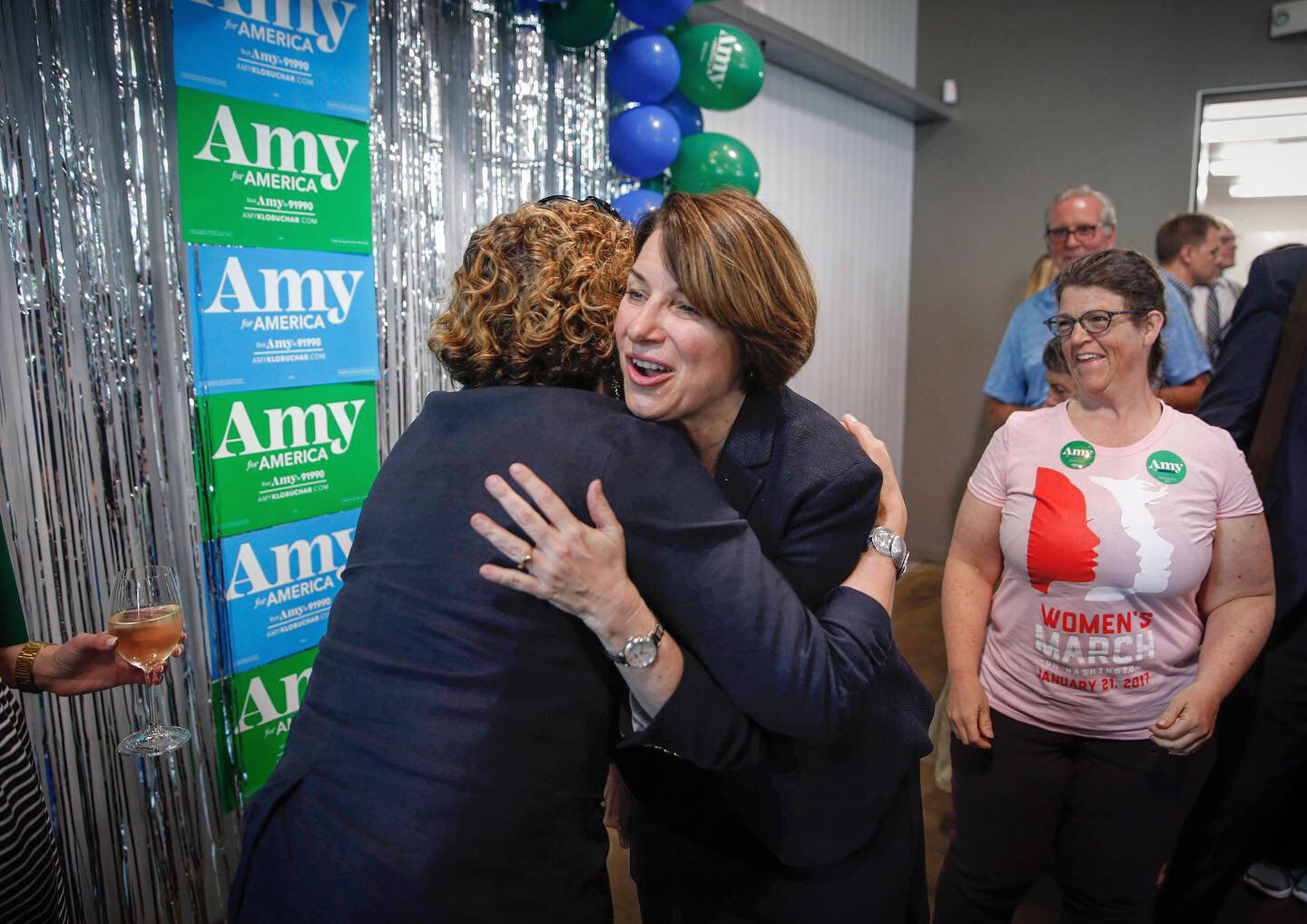 United States Sen. and democratic presidential candidate hopeful Amy Klobuchar (D-Minn) spent her birthday touring across Iowa before stopping at Jasper Winery in Des Moines, where she spoke to hundreds of supporters on Saturday, May 25, 2019.