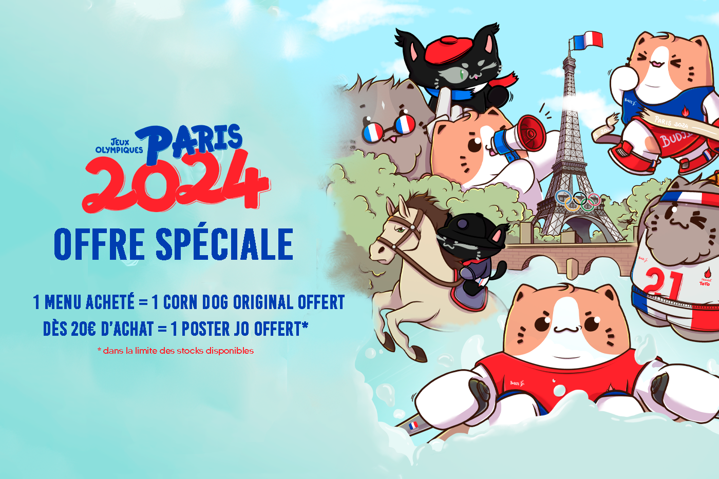 bannière promotionnelle pour les jeux olympiques 2024
