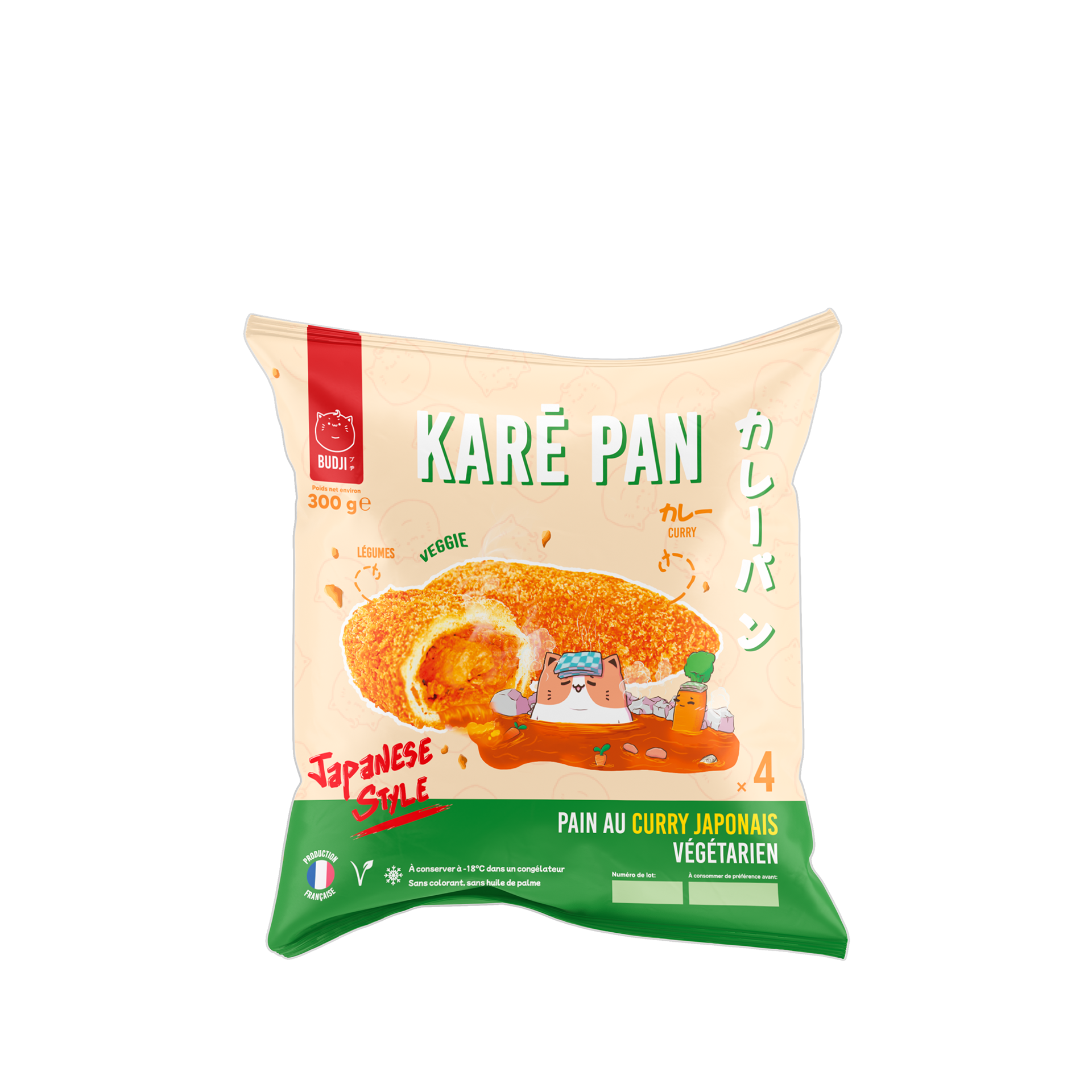 Mock-up emballage Kare Pan (Veggie)