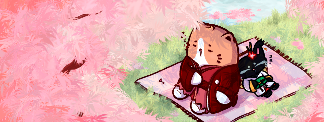 bannière pour le site budji friends pendant la période d'Hanami