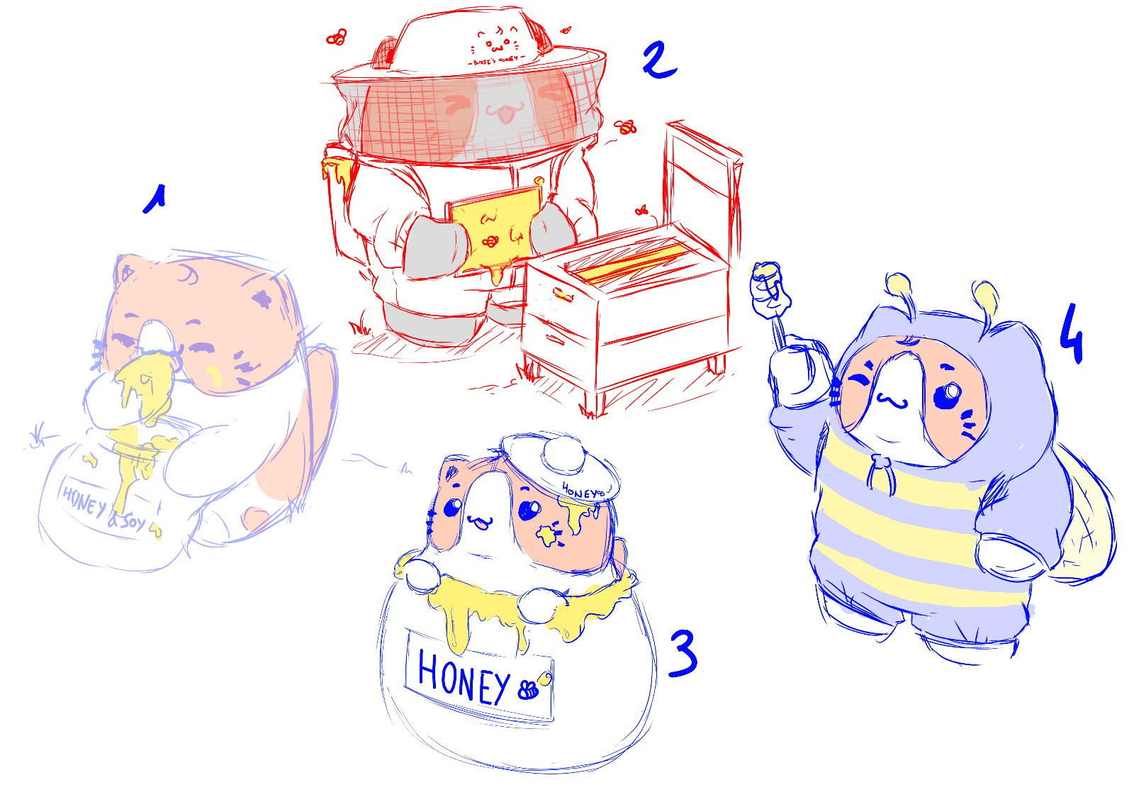 Test d'illustration pour les sauces Honey Soy avec BUDJI