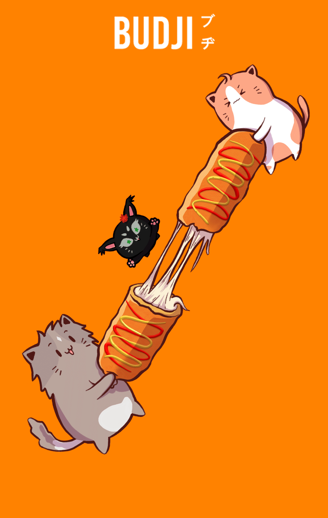 Page d'accueil pour les bornes de commande (cheespull mascottes)