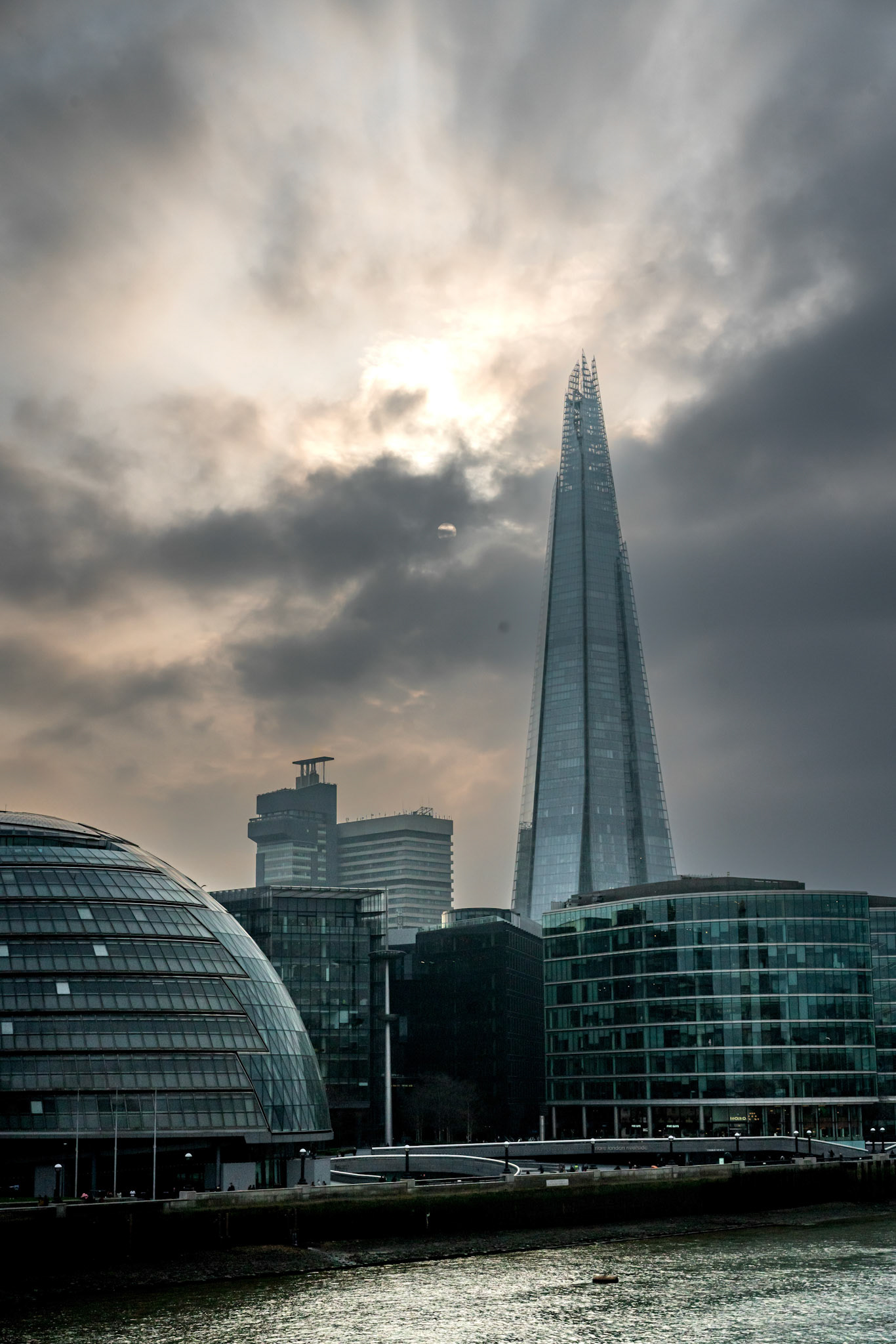 The Shard Tower in London.