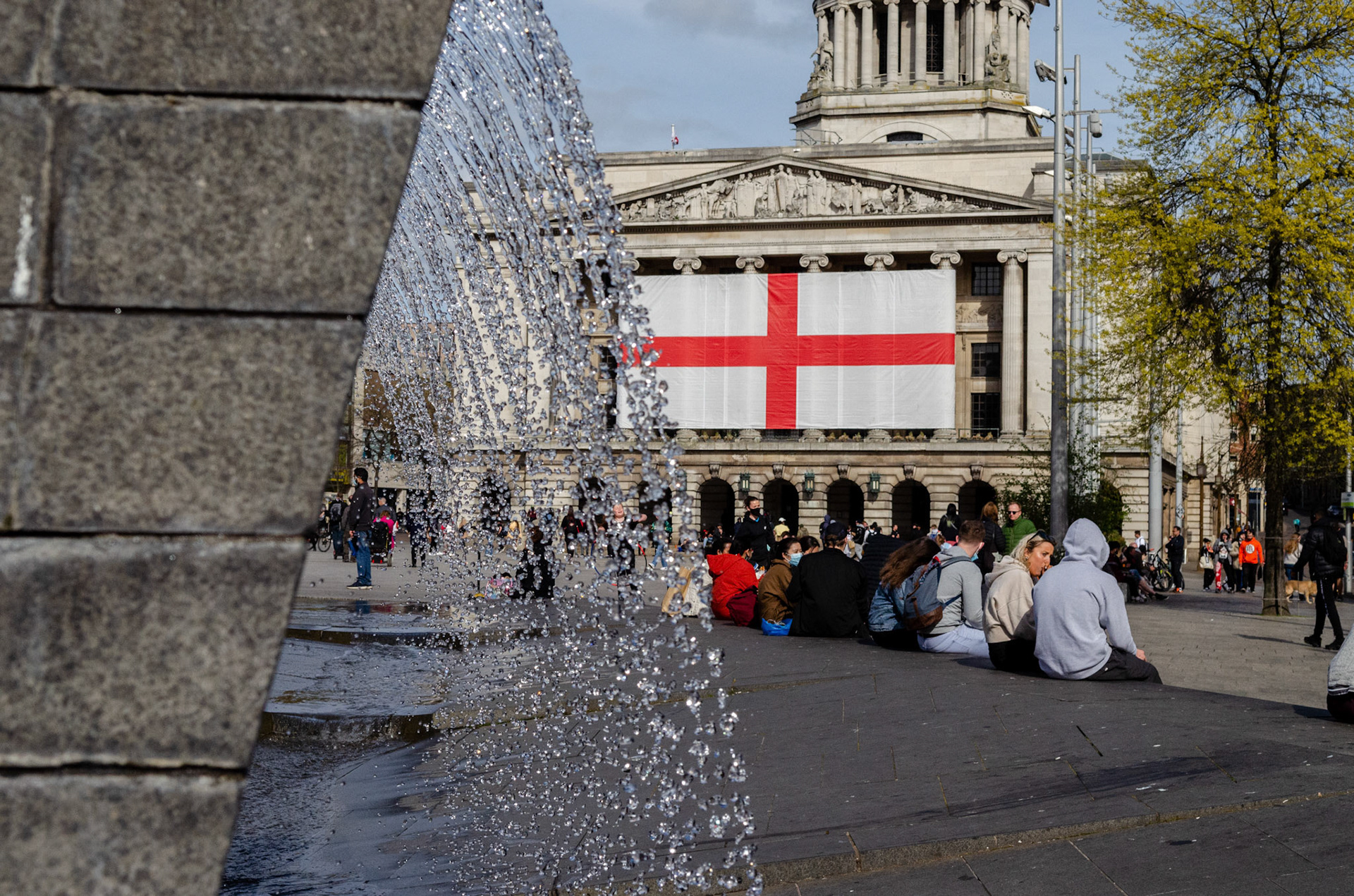water fountain in