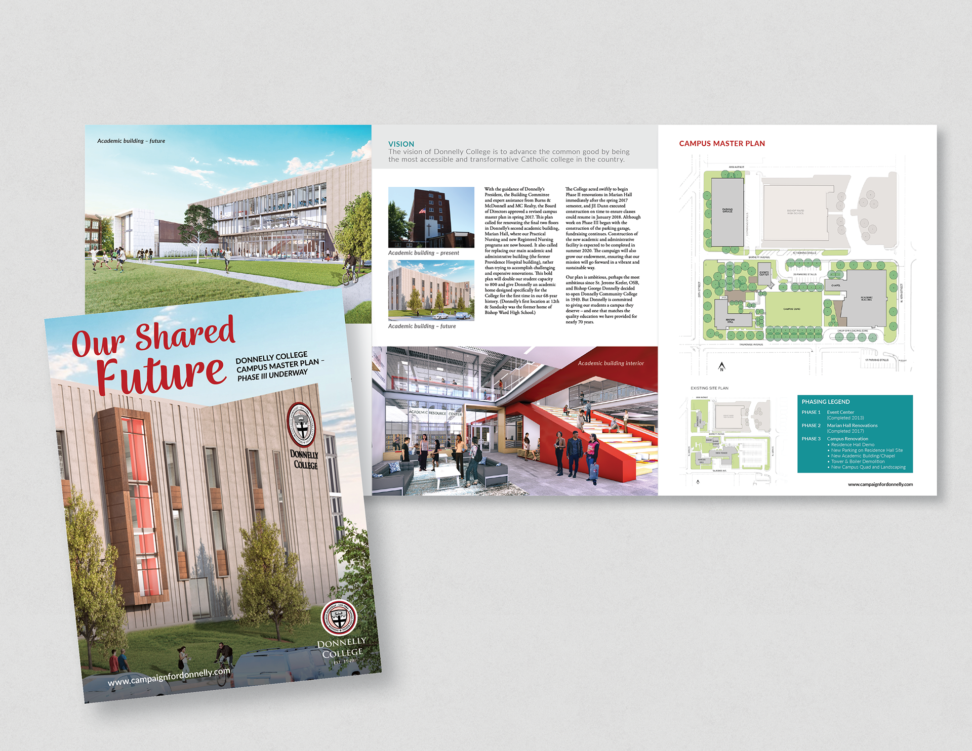 Donnelly College Transformations Campaign Brochure