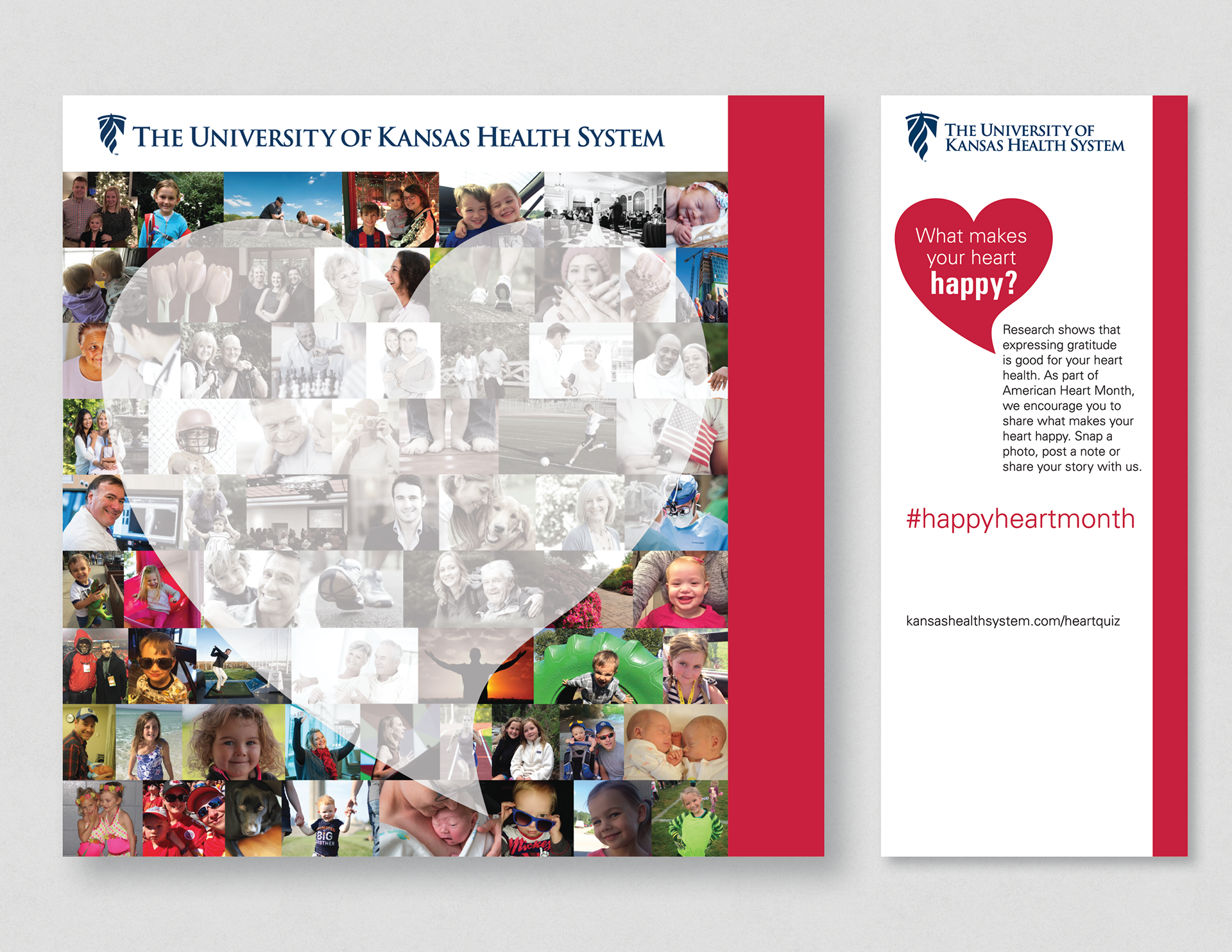The University of Kansas Health System Heart Month Interactive Lobby Display