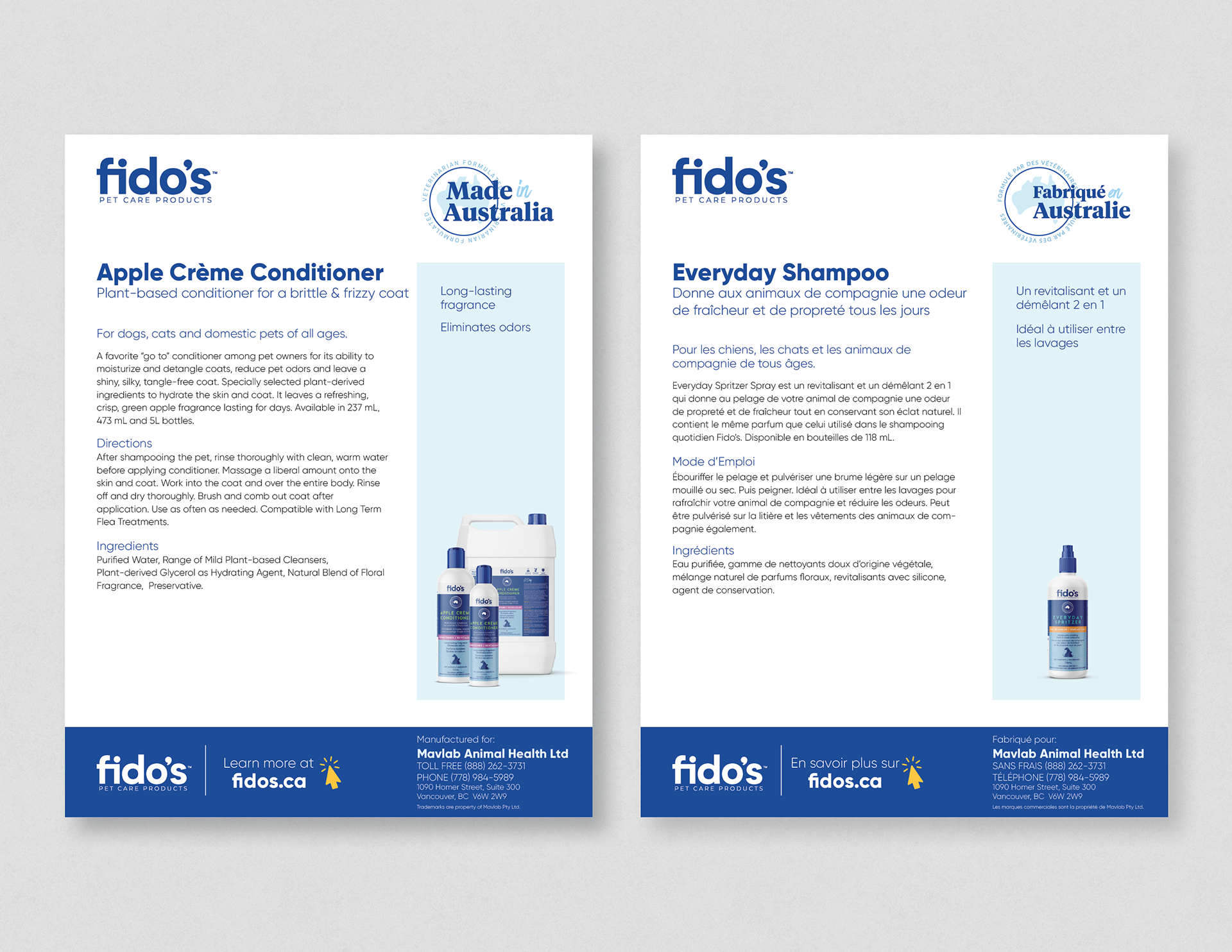 Fido's Pet Care Products Fliers