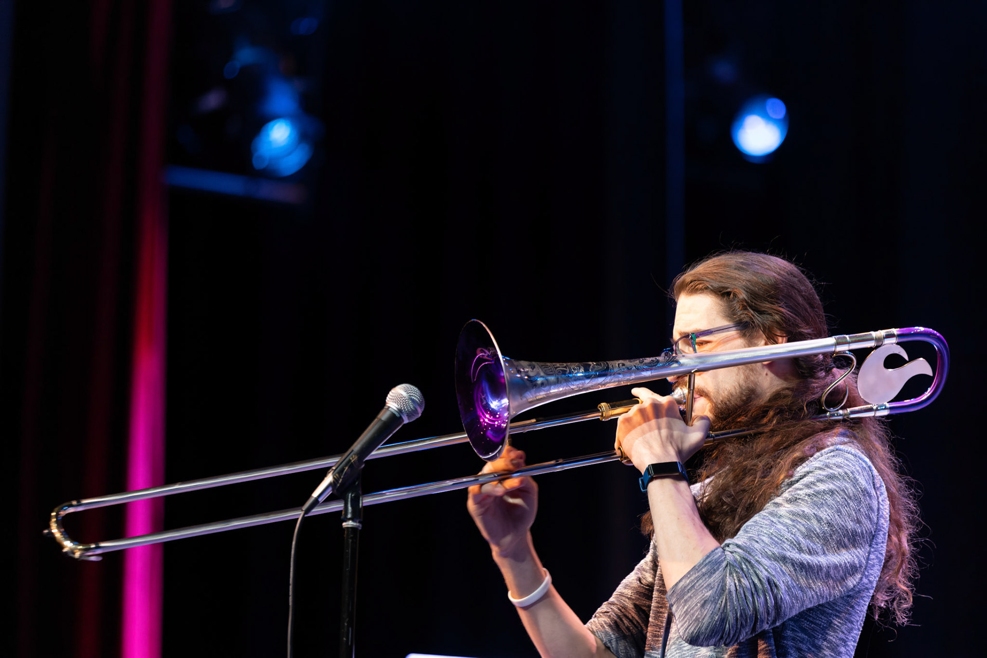 Trombonist Christopher Bill