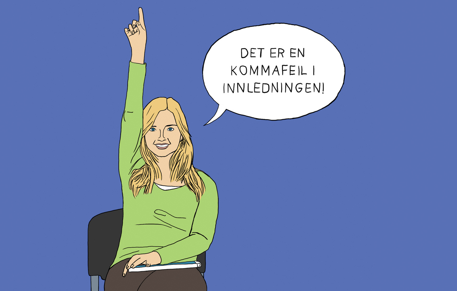 Illustration for article about nitpicking in academia