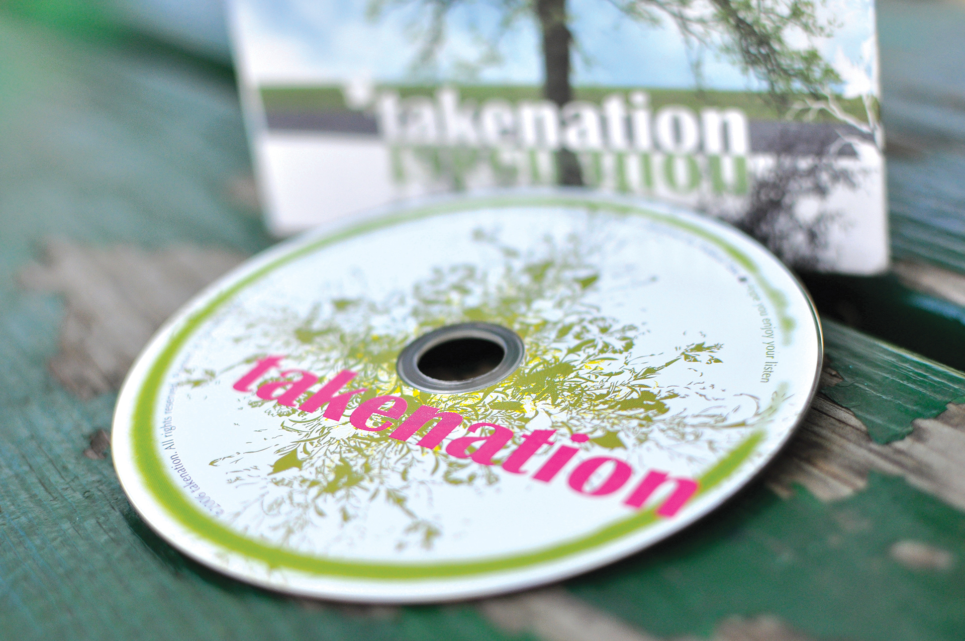 Close-up of a CD