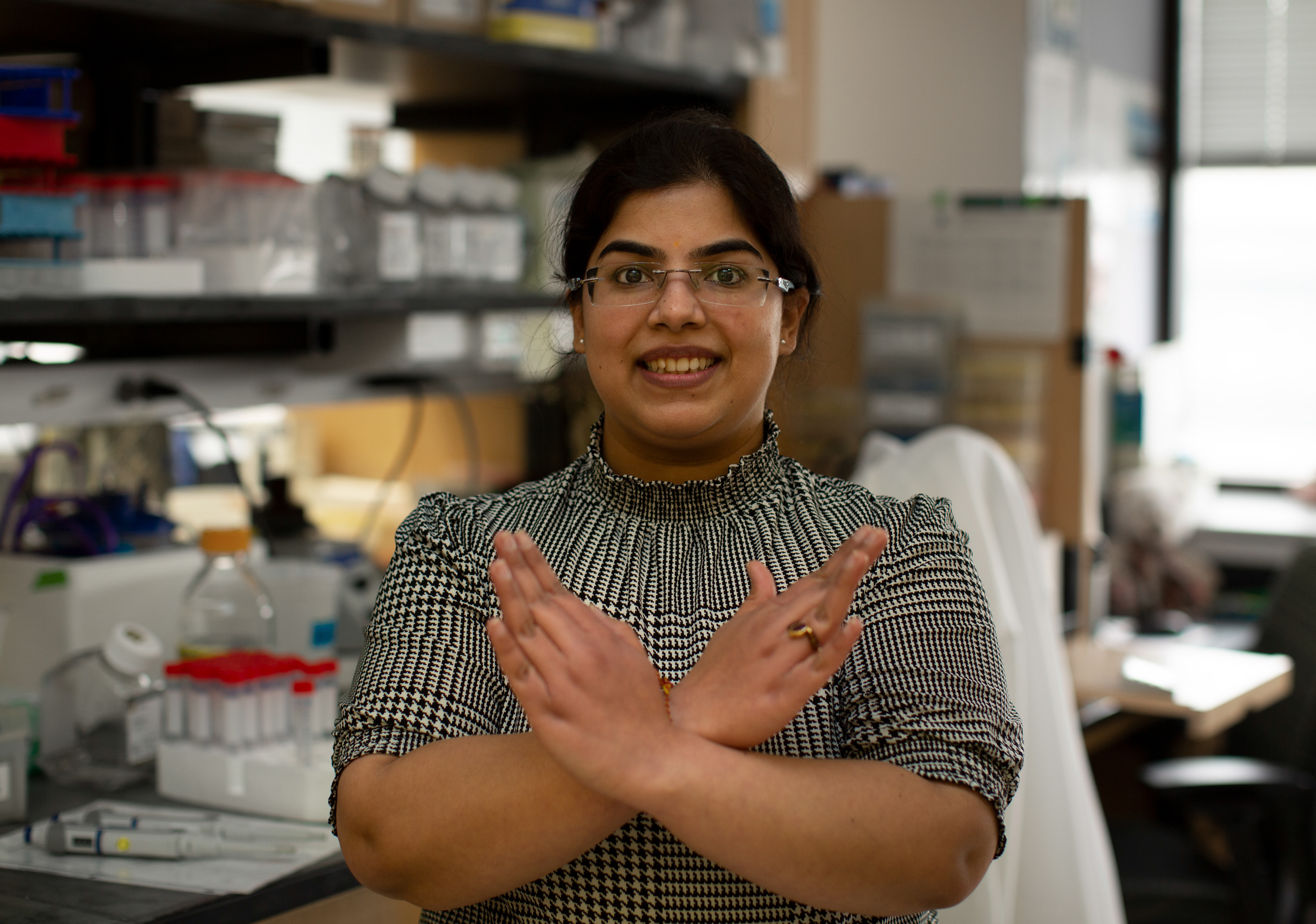 “I grew up in Panchkula, India and I am the only women in my family to have successfully pursued higher education (PhD) in the United States. Currently, I am working as a senior post-doctoral fellow in Arul Chinnaiyan’s lab (University of Michigan). My research interests have consistently revolved around ways of studying cancer progression and therapeutic targeting. I am highly inspired by my mentor - Dr. Arul Chinnaiyan, and strongly admire his vision of conducting high quality science. My life journey so far has been adventurous, and I can describe it like an electrocardiogram graph (highs and lows). Despite the challenges of my journey, my perseverance and dedication helped me overcome the language differences, financial obstacles, and gender barriers I have encountered. Being the first women in my family to complete doctoral education, I have encouraged younger girls to also educate themselves and have been a role model for them. I believe education is the most expensive asset and life-changing opportunity. I am very thankful to my family, mentors, and students for their extensive support in this journey. I believe Michigan Medicine with its diverse, equitable, and inclusive environment is an excellent place for women in science. Here is my message to all the women: “Break the barriers inside you, to break the bias outside” Seema Chugh, PhD Michigan Center for Translational Pathology (MCTP) Rogel Cancer Center