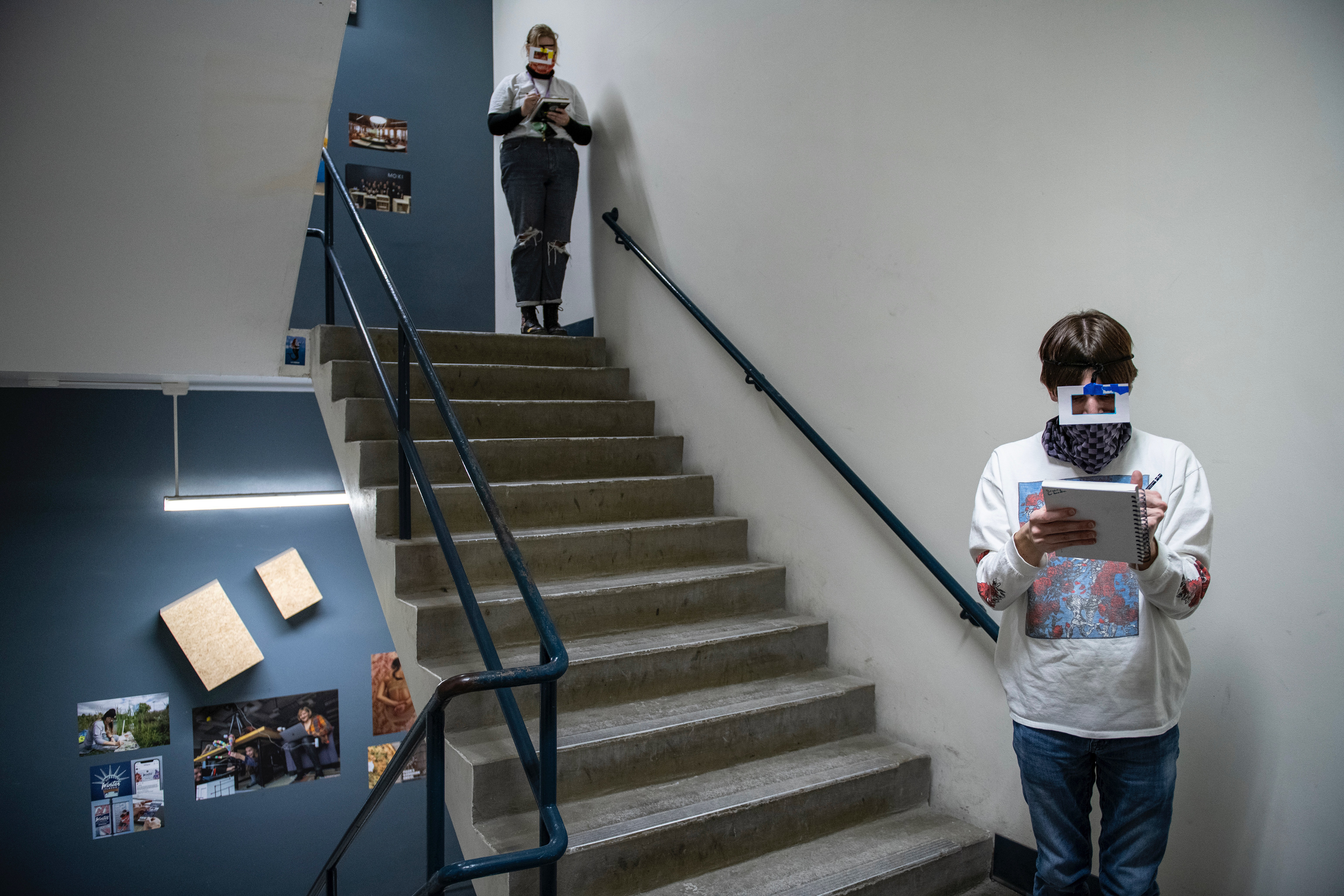 students Kate Polischeck and Ashton Polak 