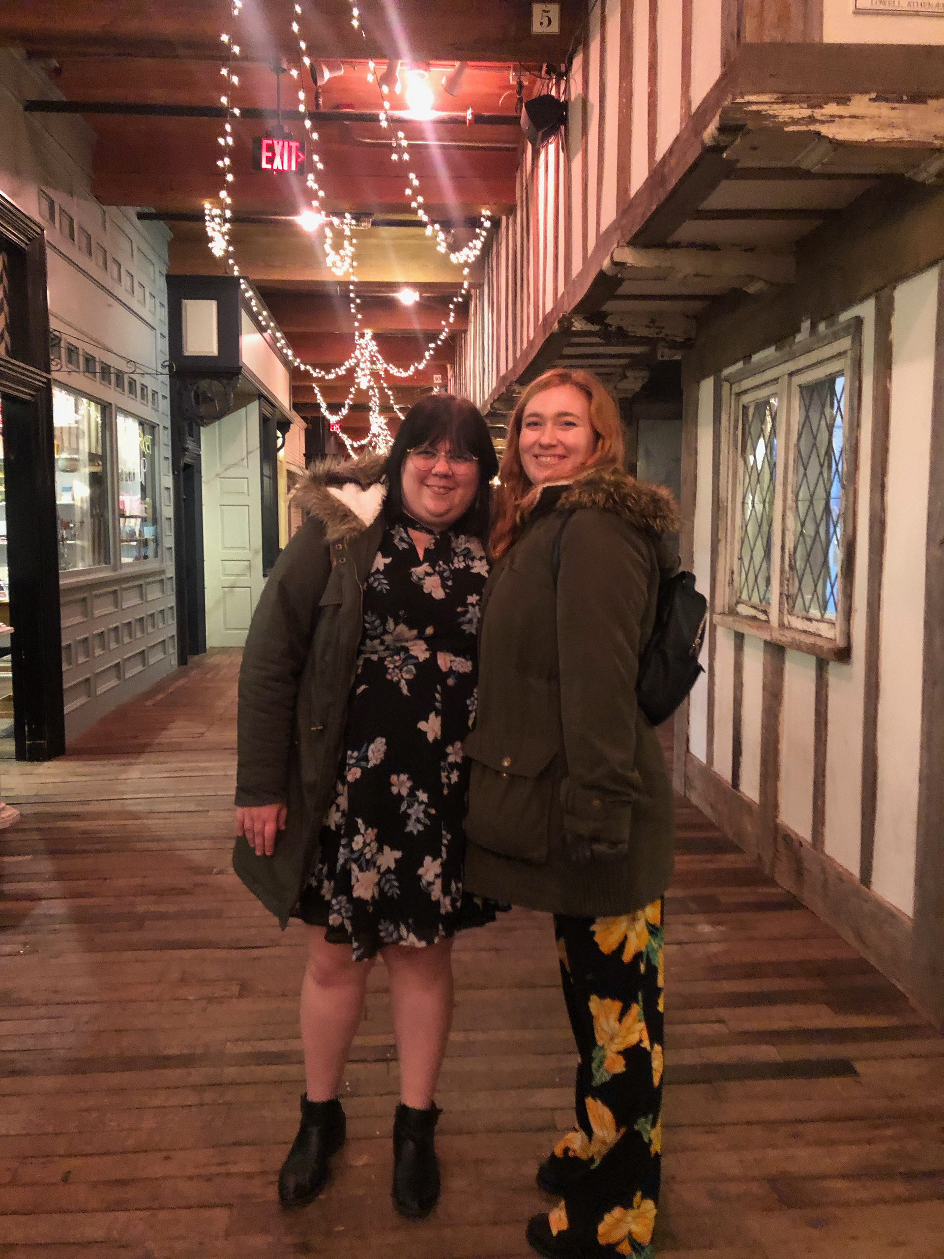 interns Ashley Giles and Michelle Holt