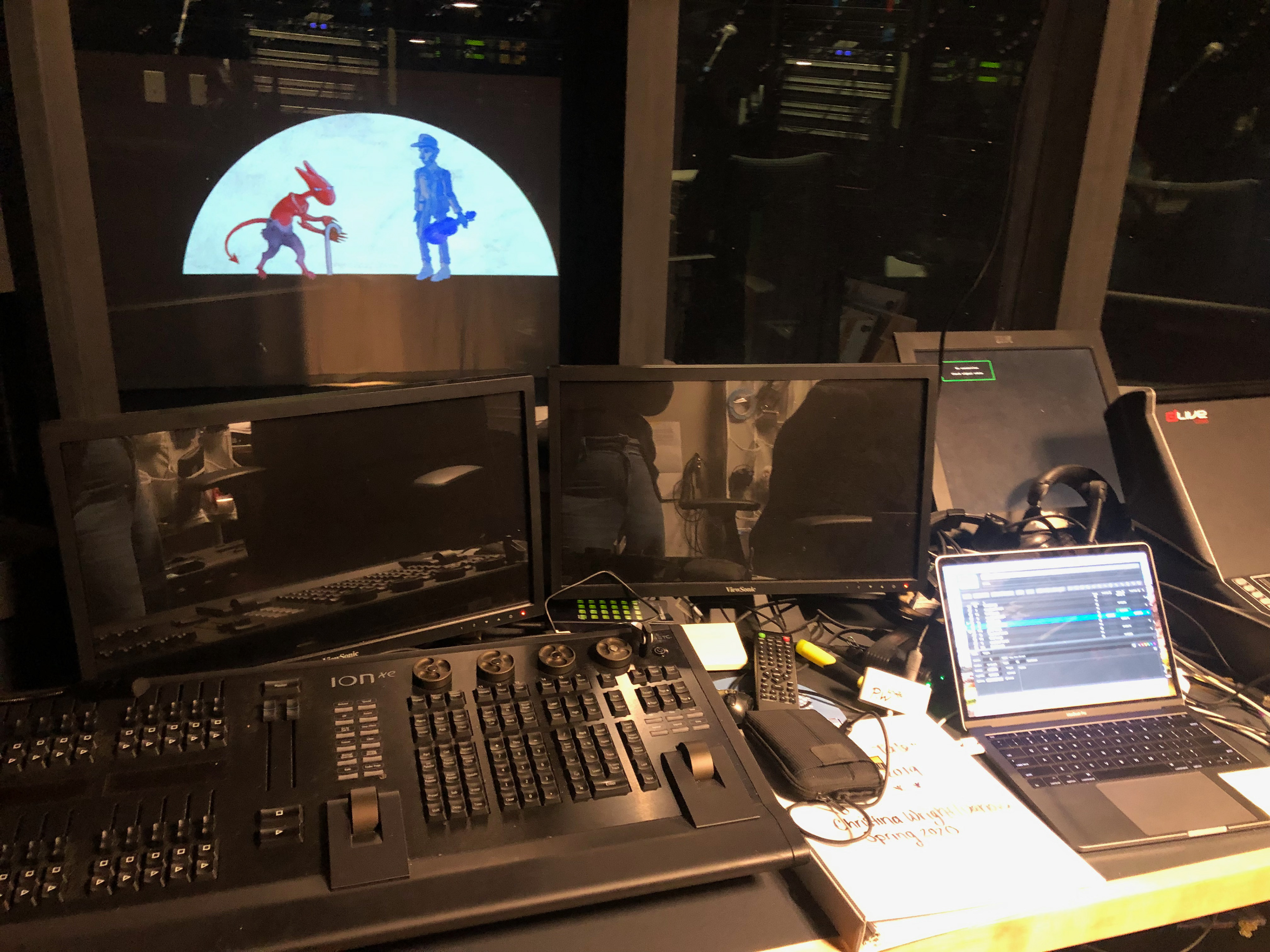 view from the booth during the show