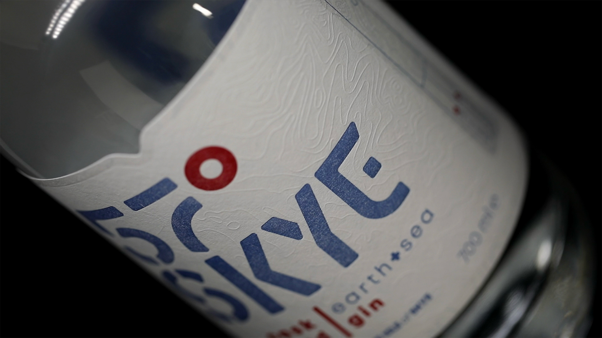 57° SKYE Earth + Sea Gin brand and bottle design.