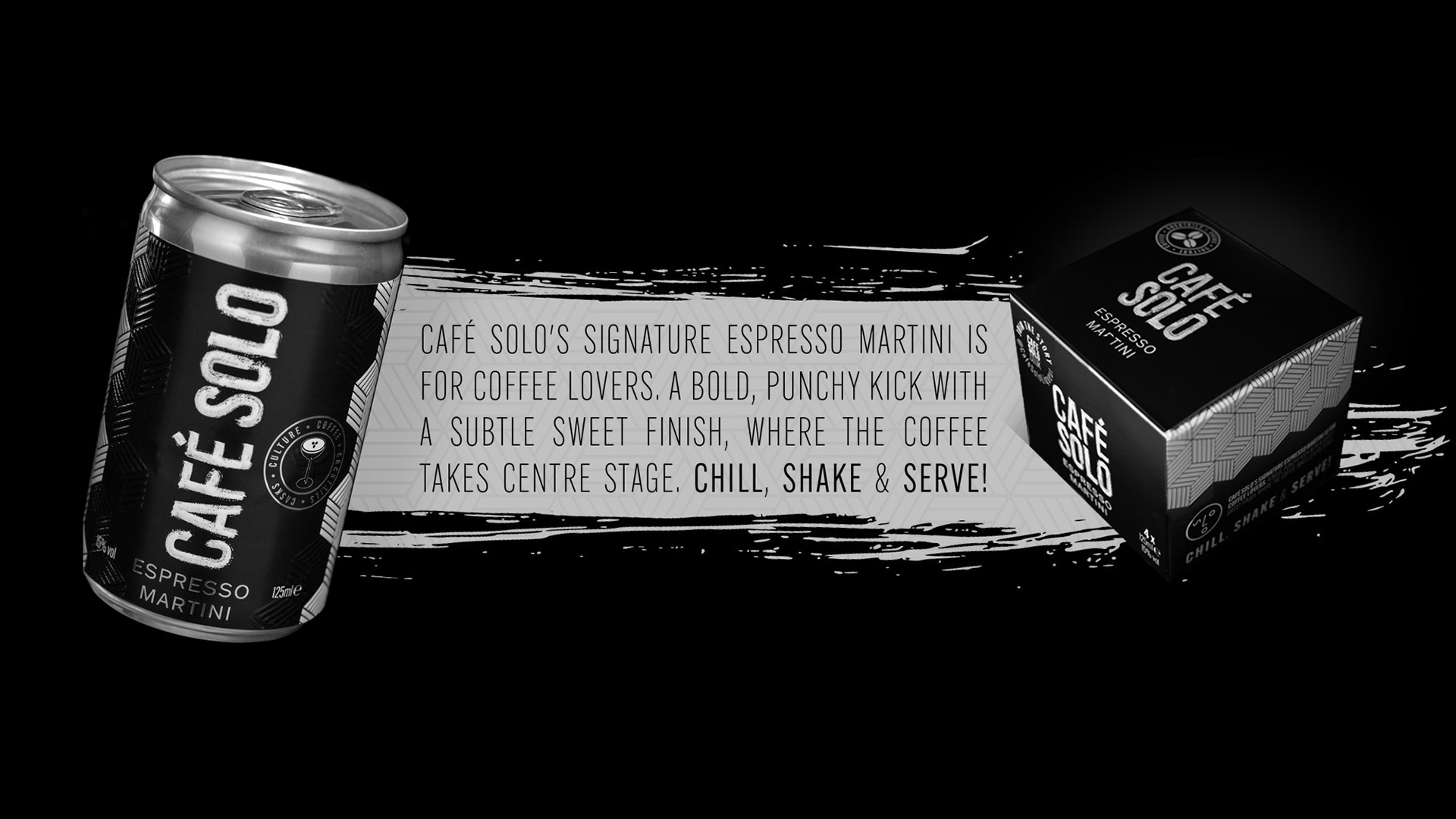 CAFÉ SOLO brand and RTD can design.