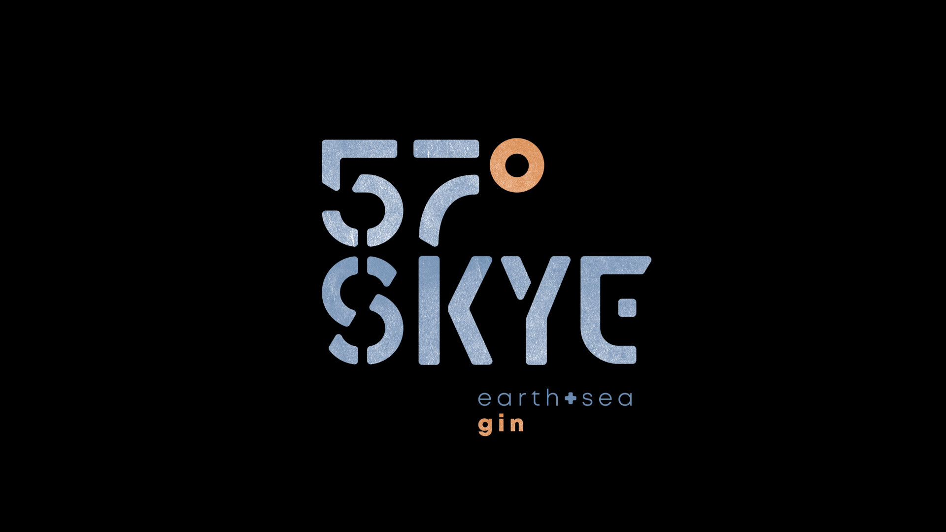 57° Skye earth & sea gin logo. Inspired by the extreme coast of the island of skye and the nautical tarditons upheld by the people of the island.