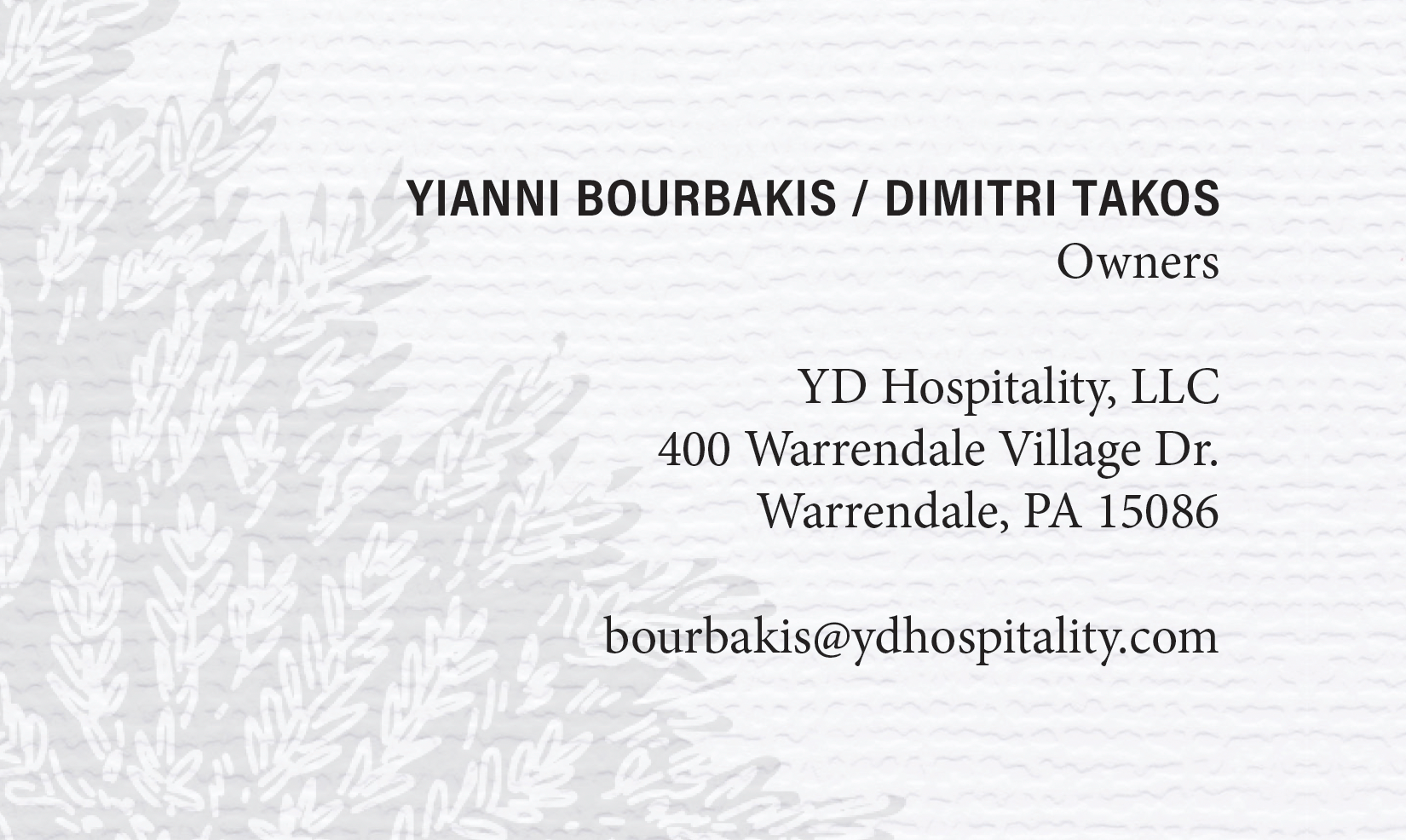 Business Card Front
