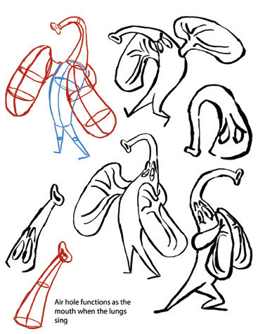 Short Film Character Design: Lungs /Medium: Adobe Photoshop