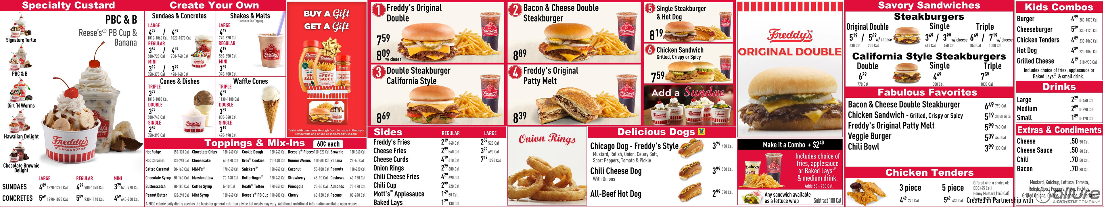 Grant Harwell - Freddy's® Menu Redesign