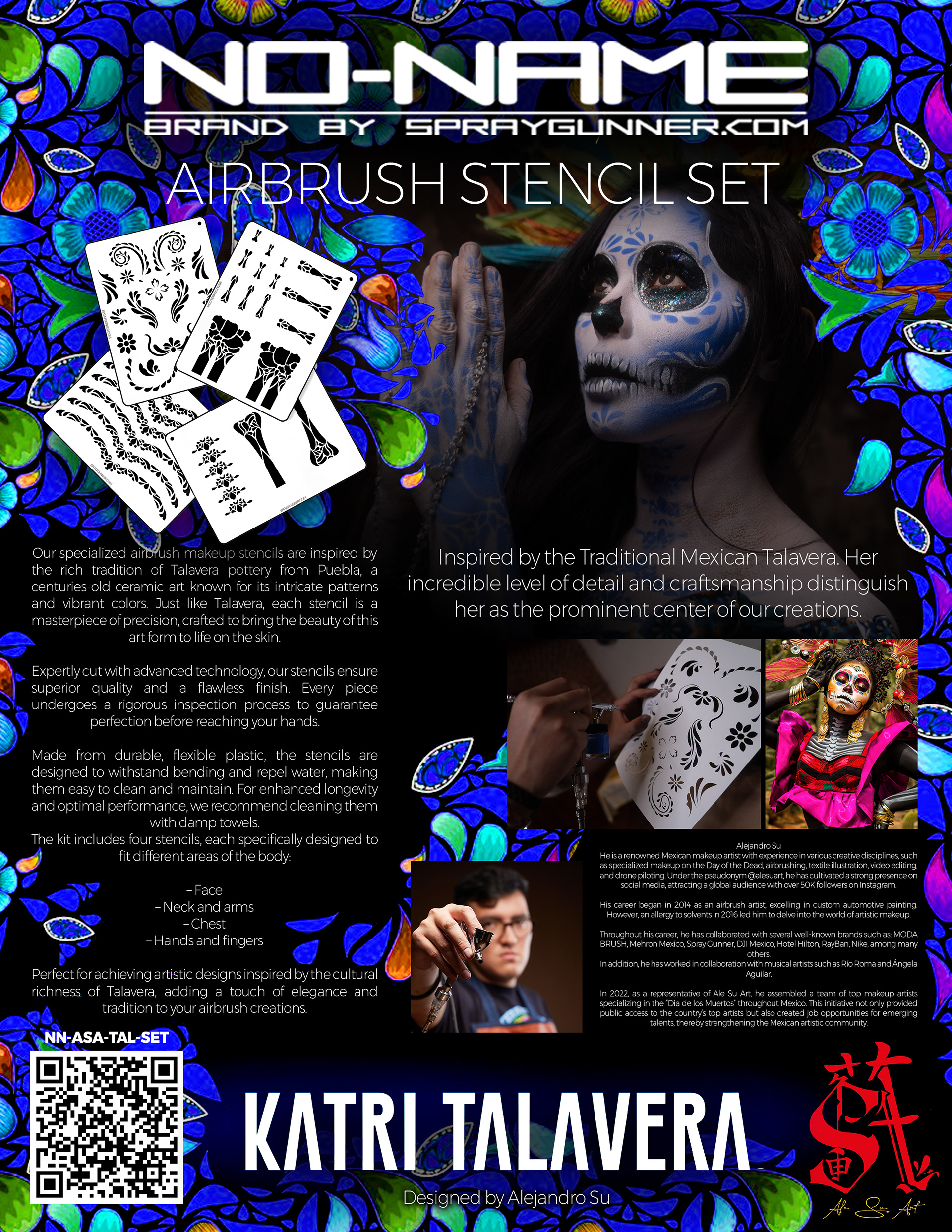 Stencil Packaging for NO-NAME Brand Collab With Ale Su Art